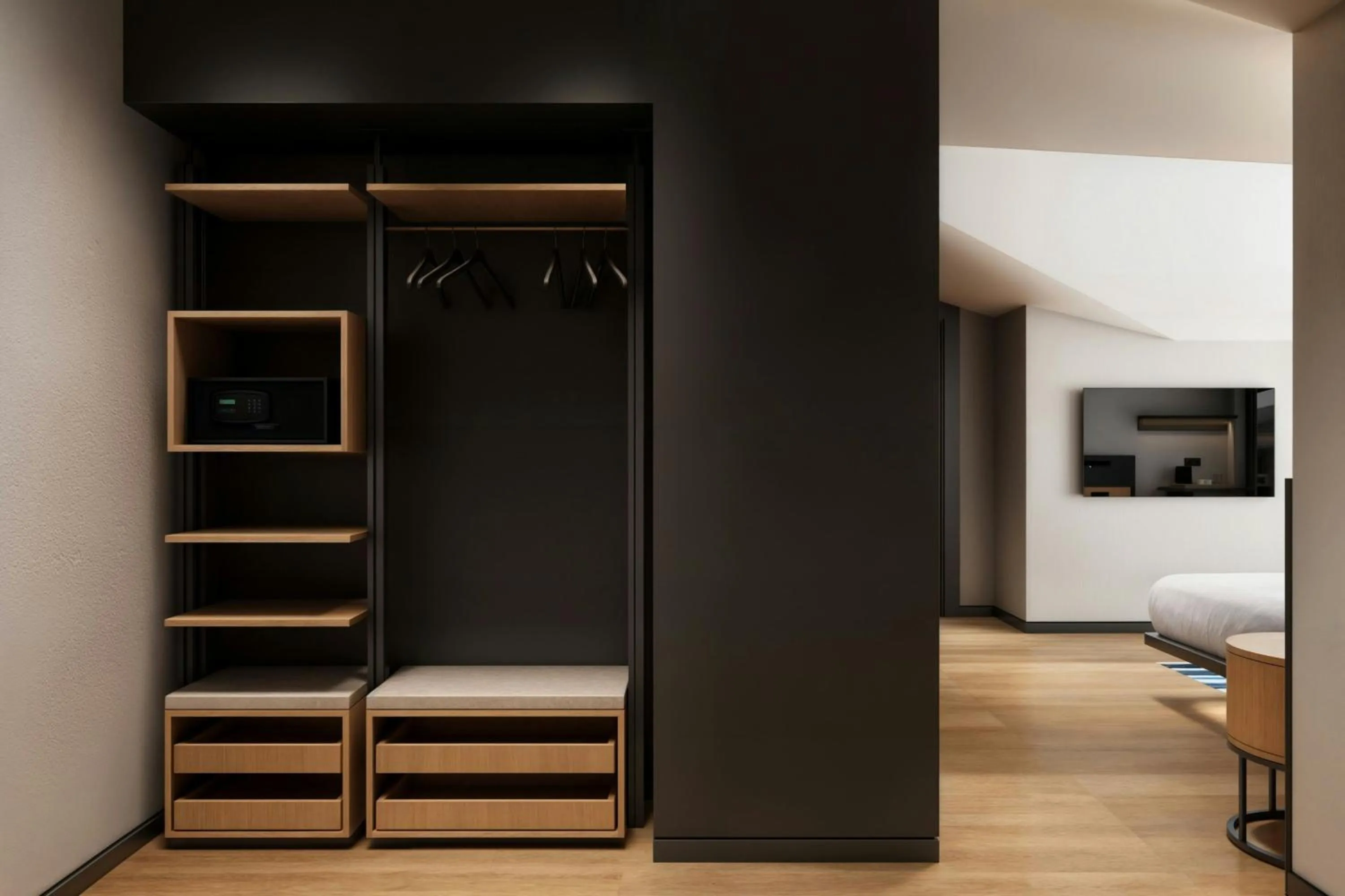 Photo of the whole room in Aloft Istanbul Karakoy