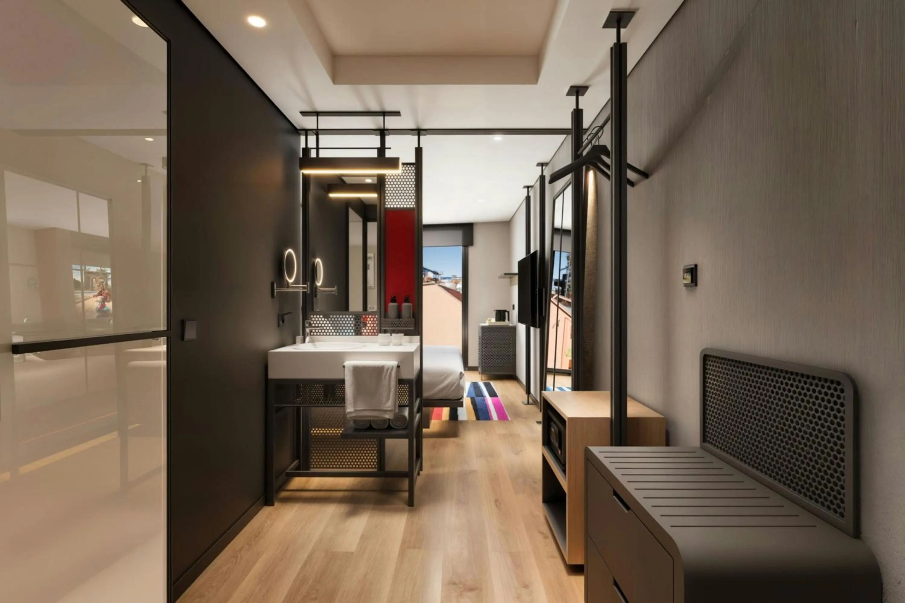 Photo of the whole room in Aloft Istanbul Karakoy