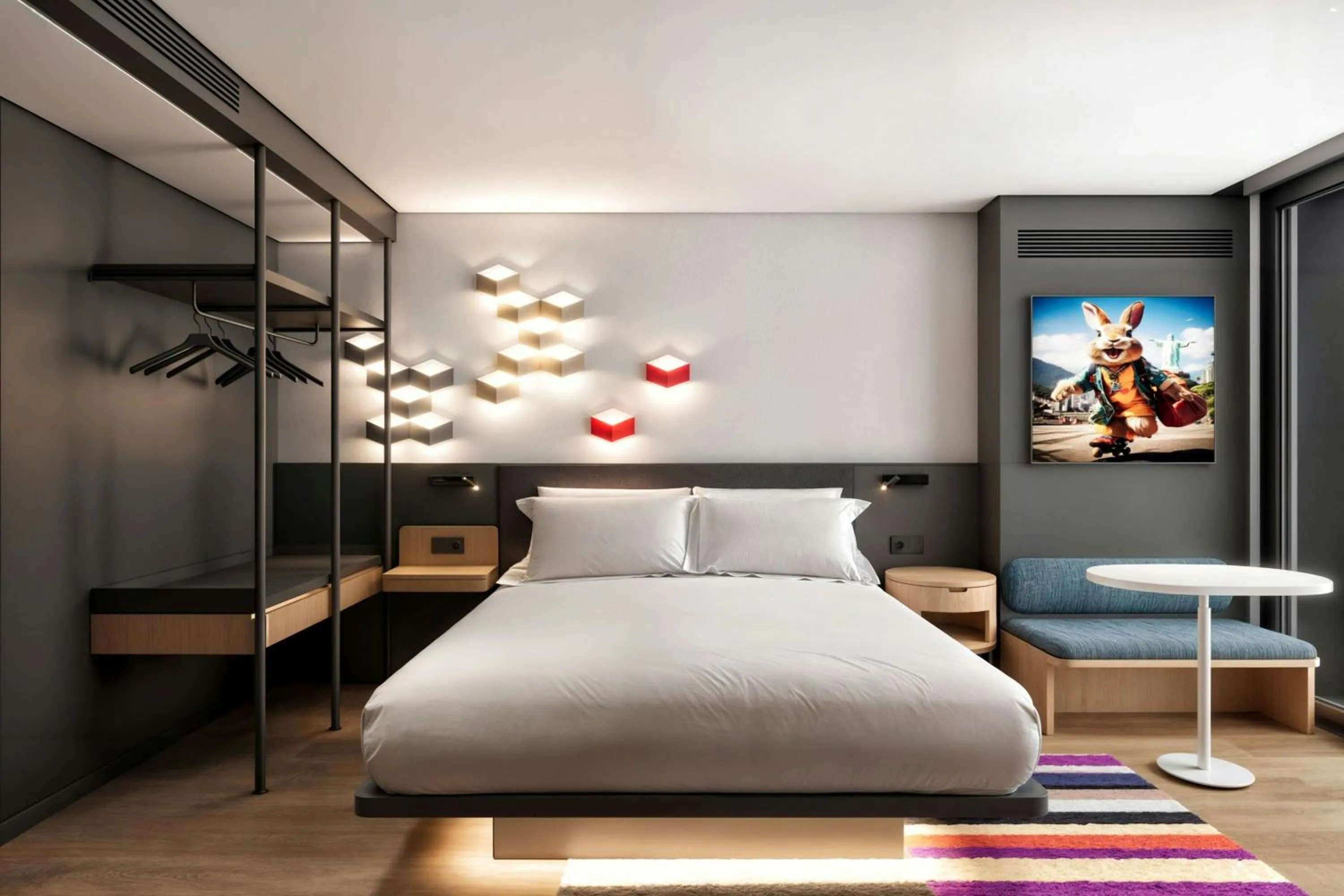 Bedroom, Bed in Aloft Istanbul Karakoy