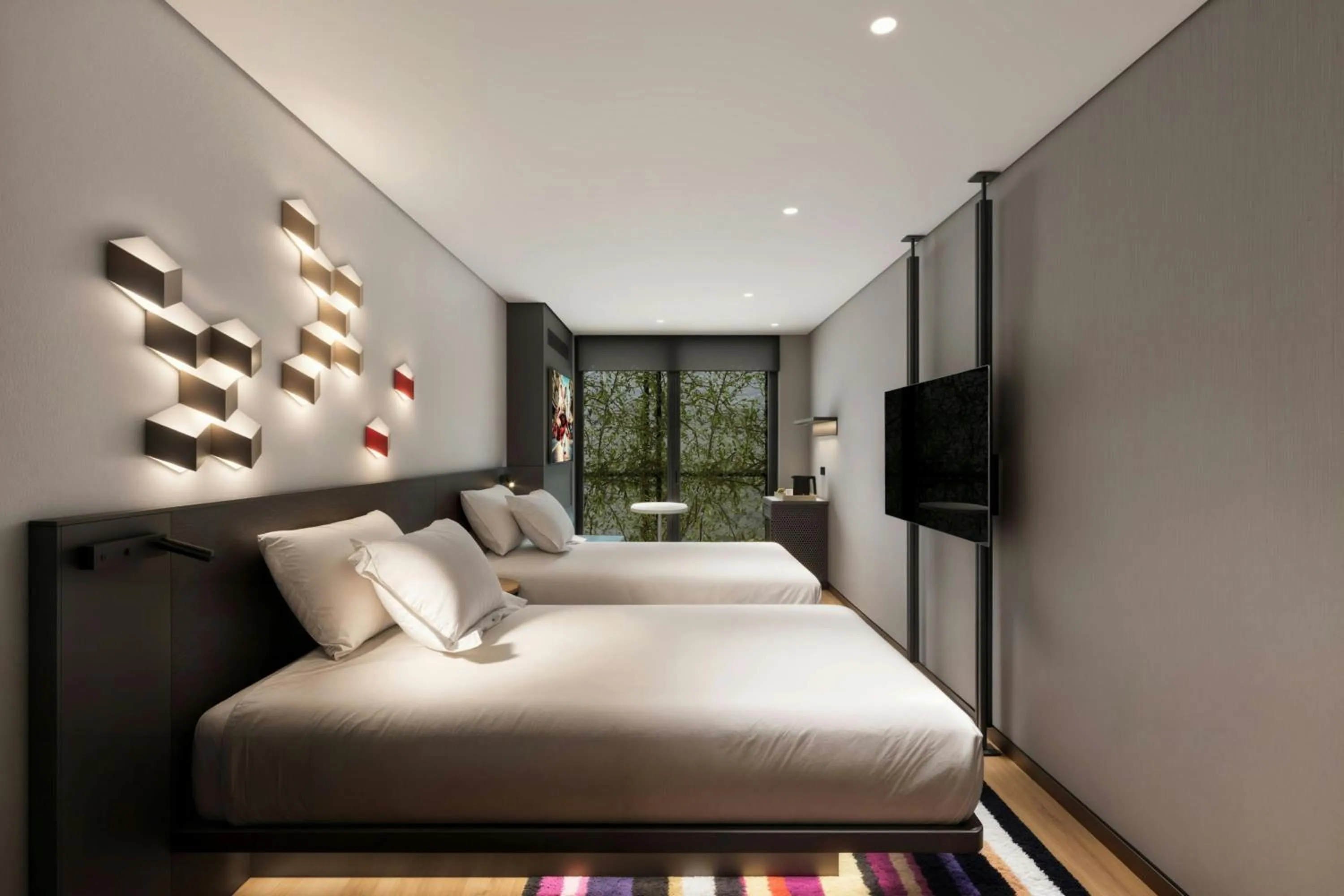 Photo of the whole room, Bed in Aloft Istanbul Karakoy