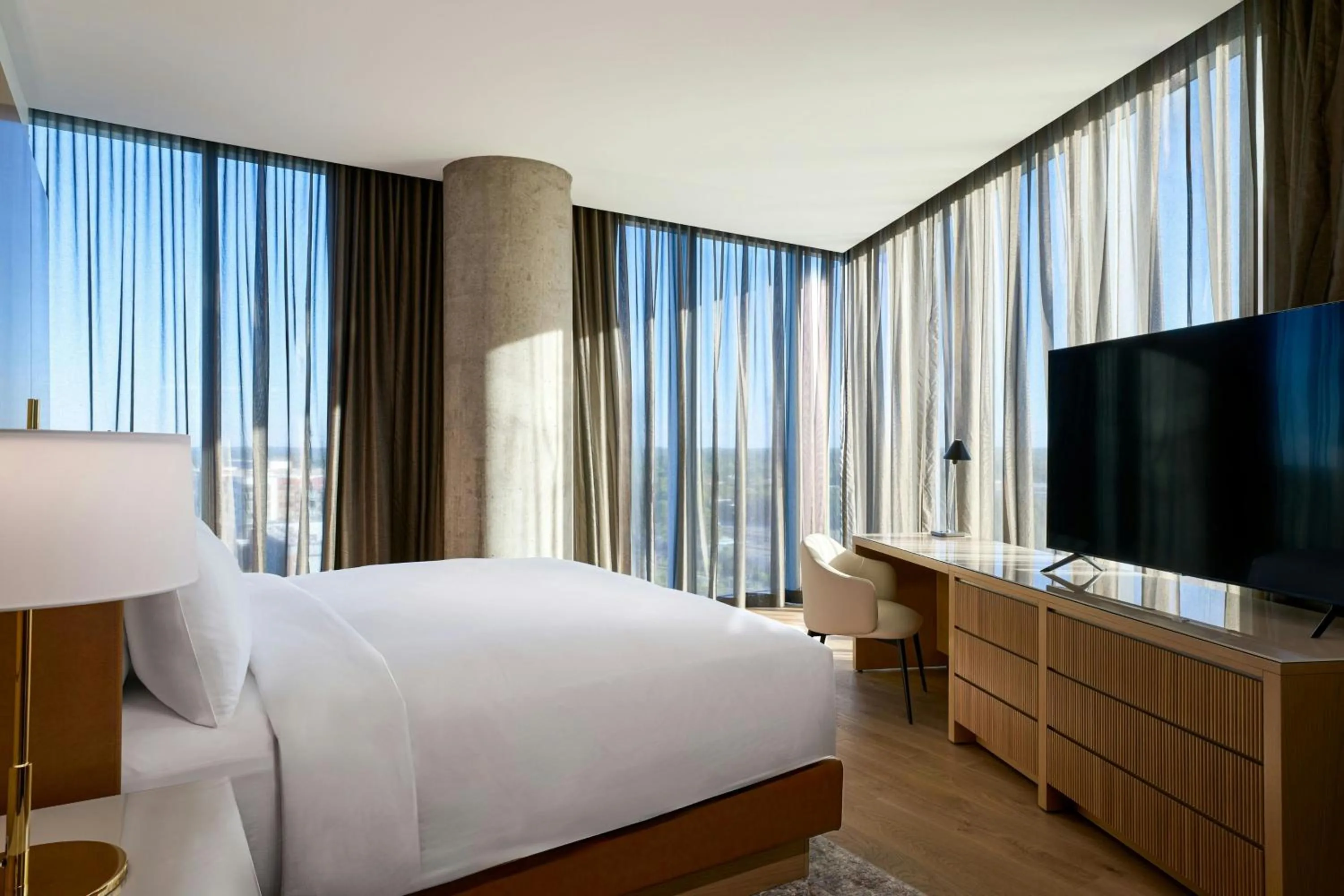 Photo of the whole room, Bed in JW Marriott Reston Station