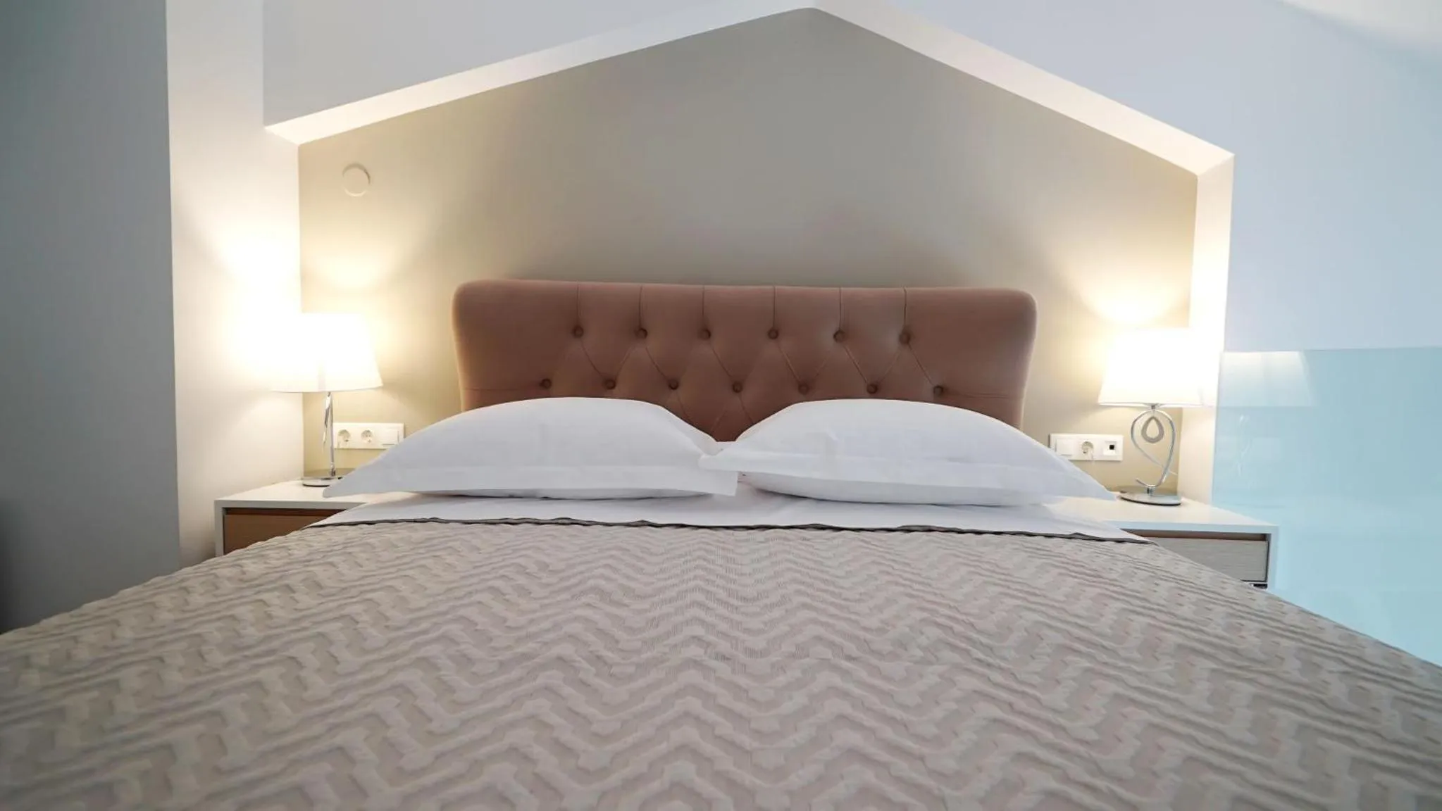 Bed in Olympus Thalassea Boutique Hotel