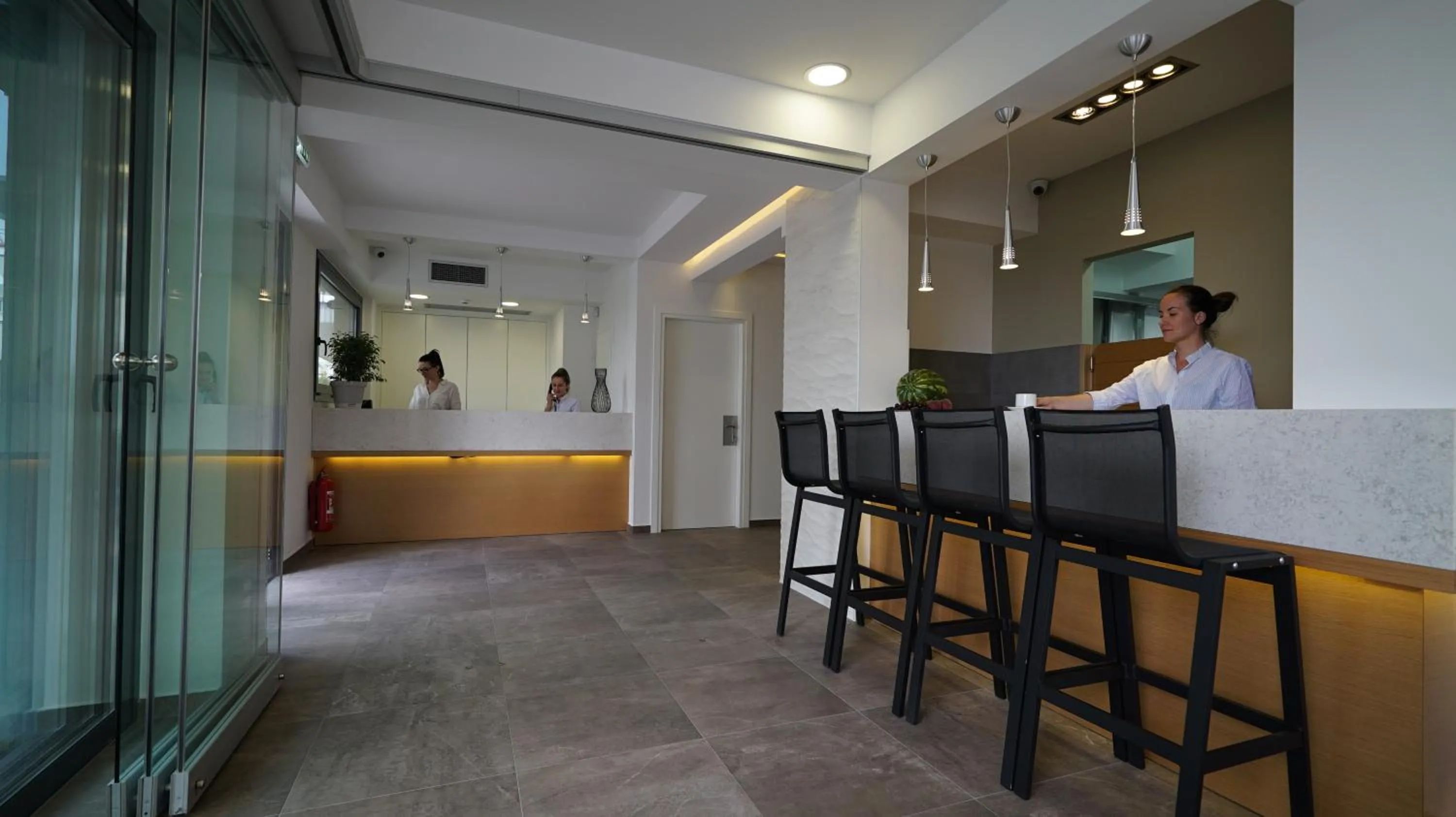 Lobby or reception in Olympus Thalassea Boutique Hotel