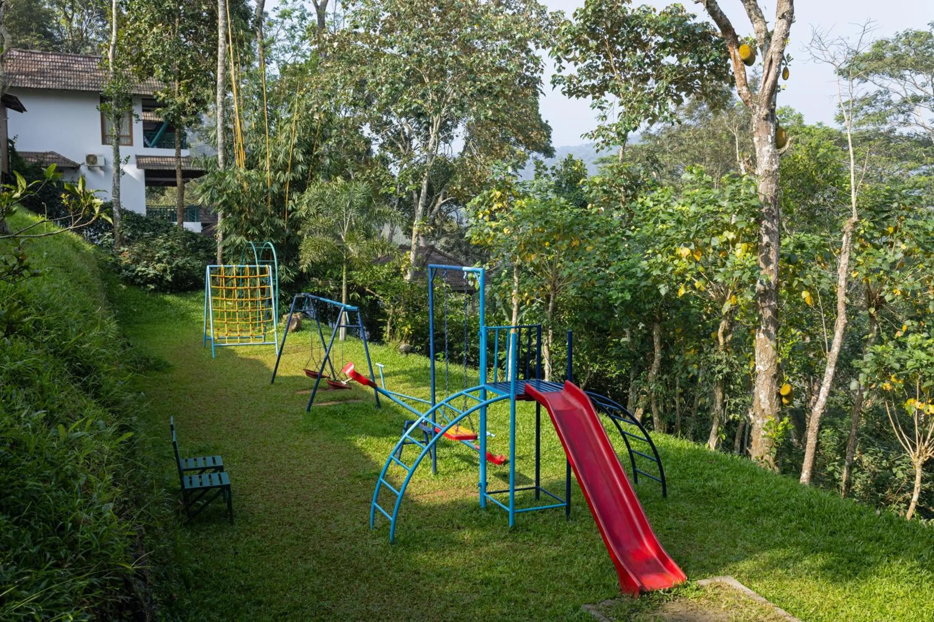 Children play ground in Forest Canopy Thekkady