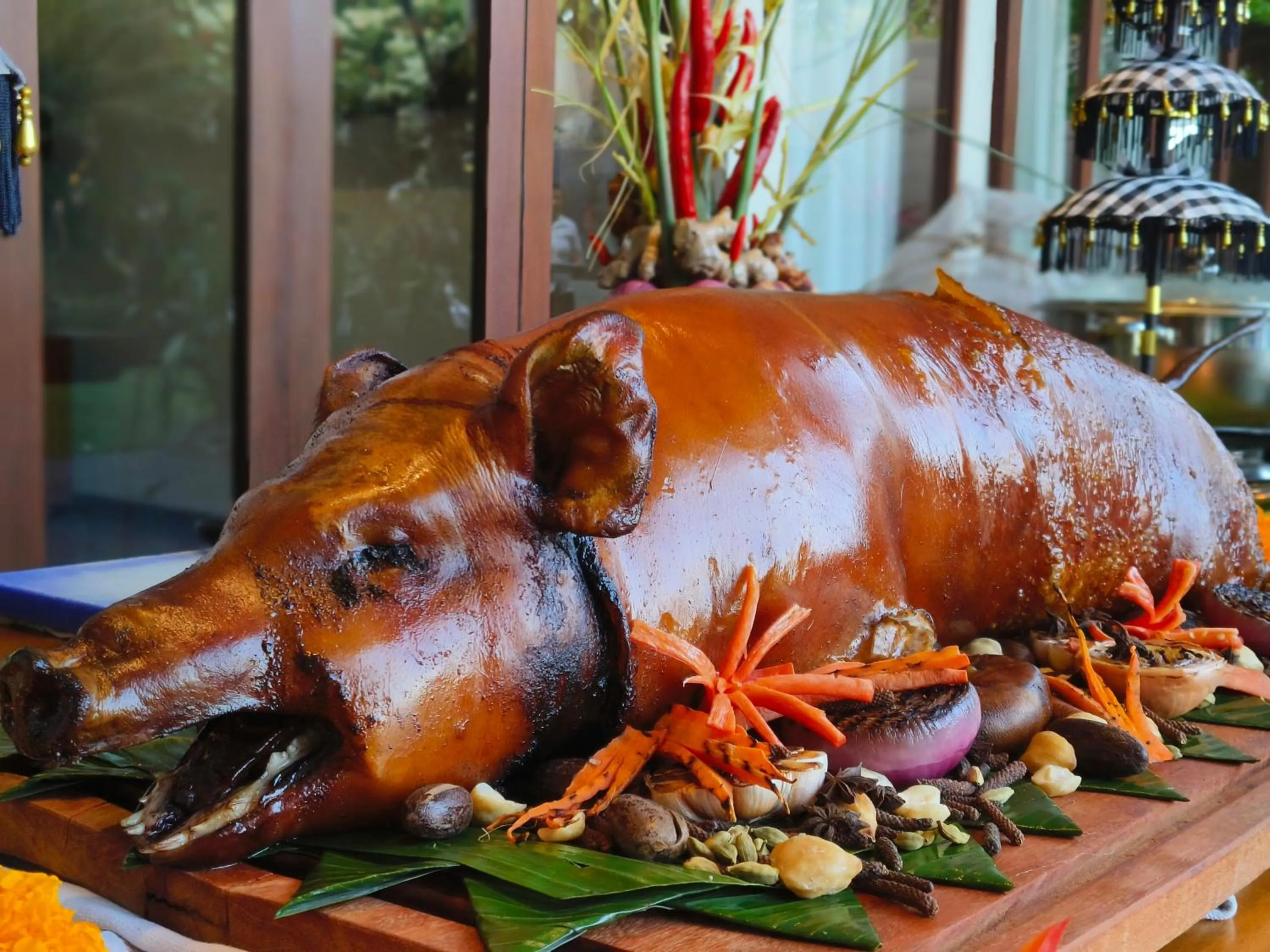 Food close-up in Private Villas of Bali