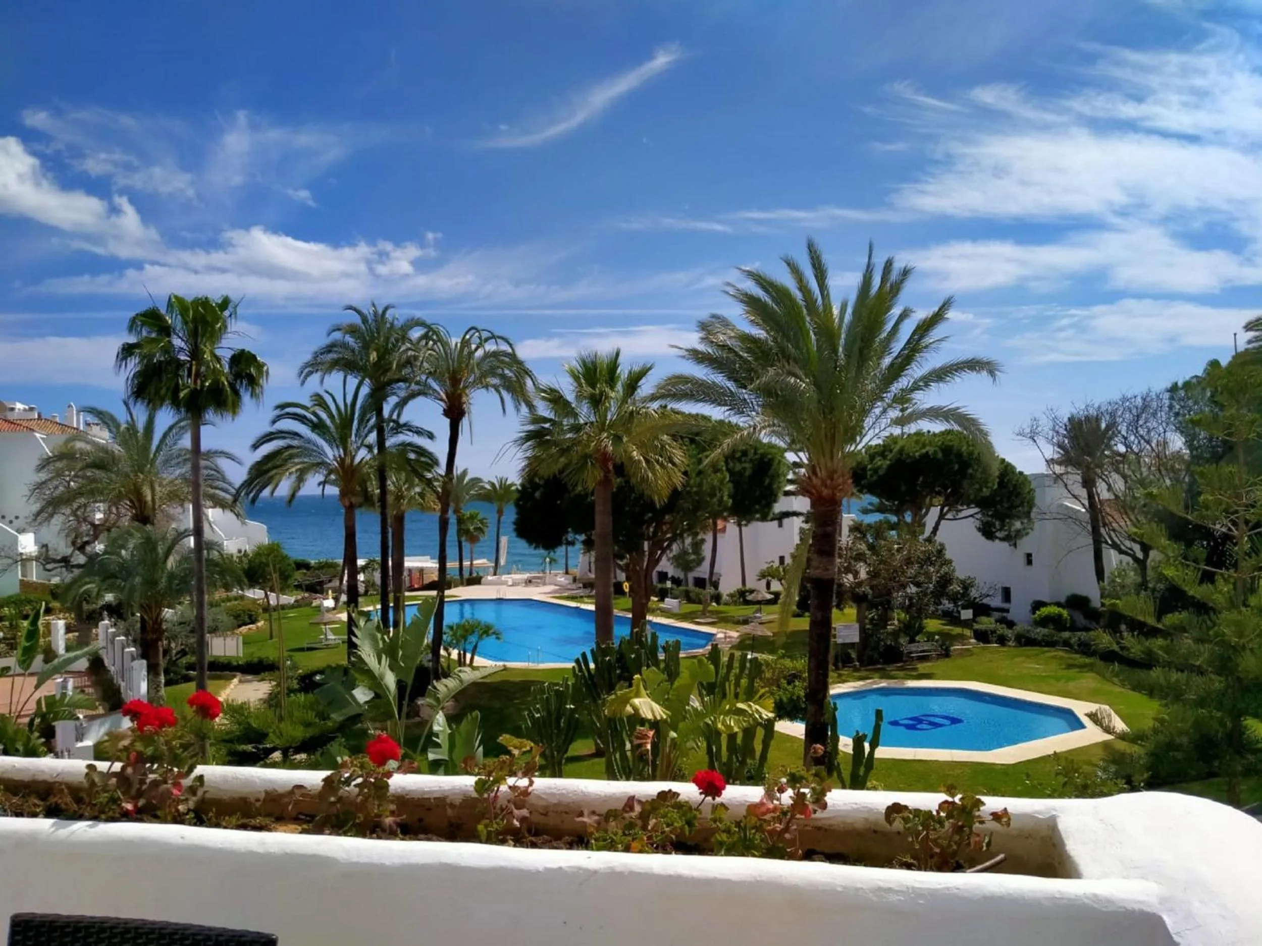 Pool view in Coral Beach Aparthotel