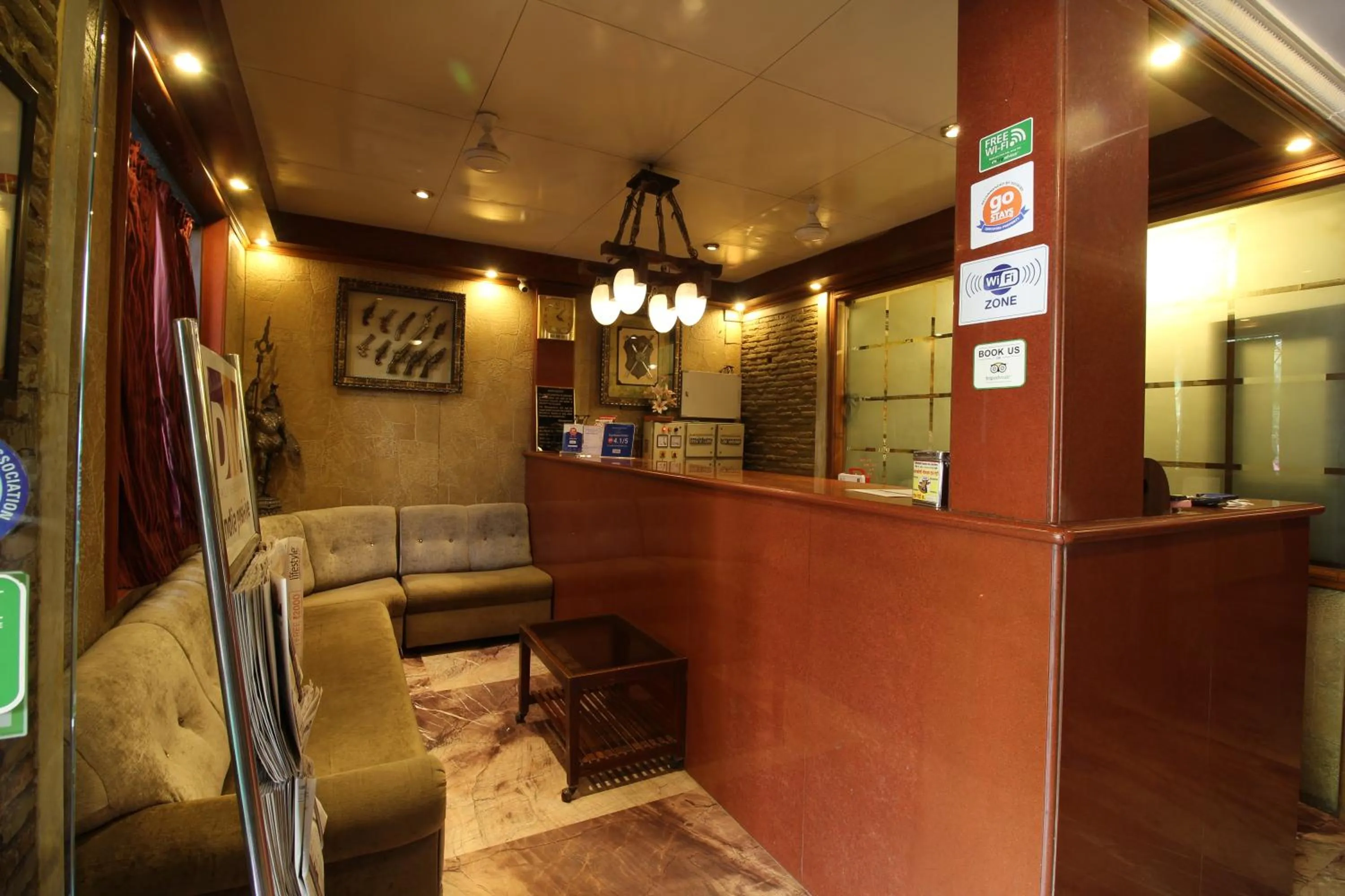 Lobby or reception in Hotel Shivam