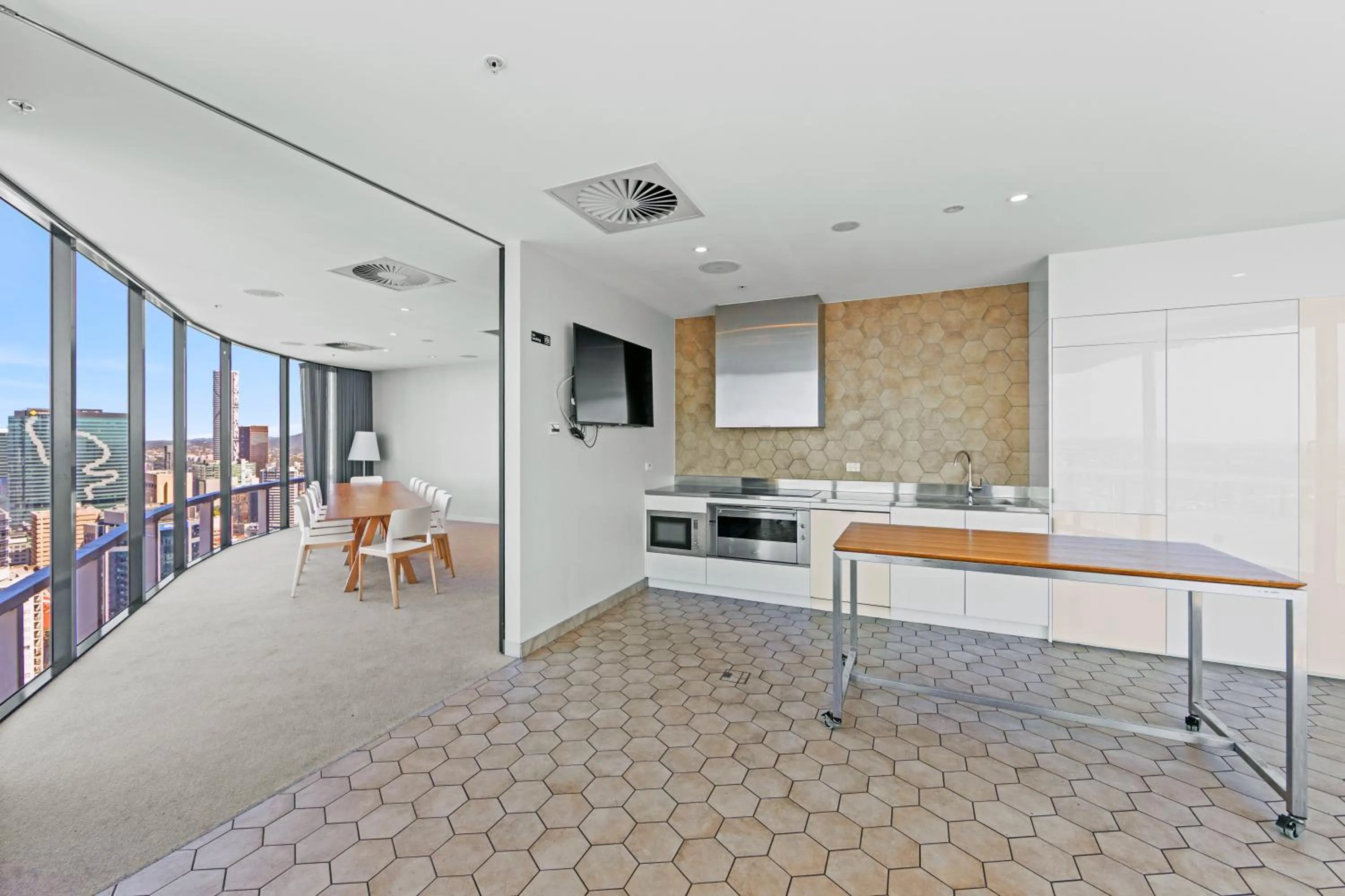 Communal lounge/ TV room in Spire Residences by CLLIX