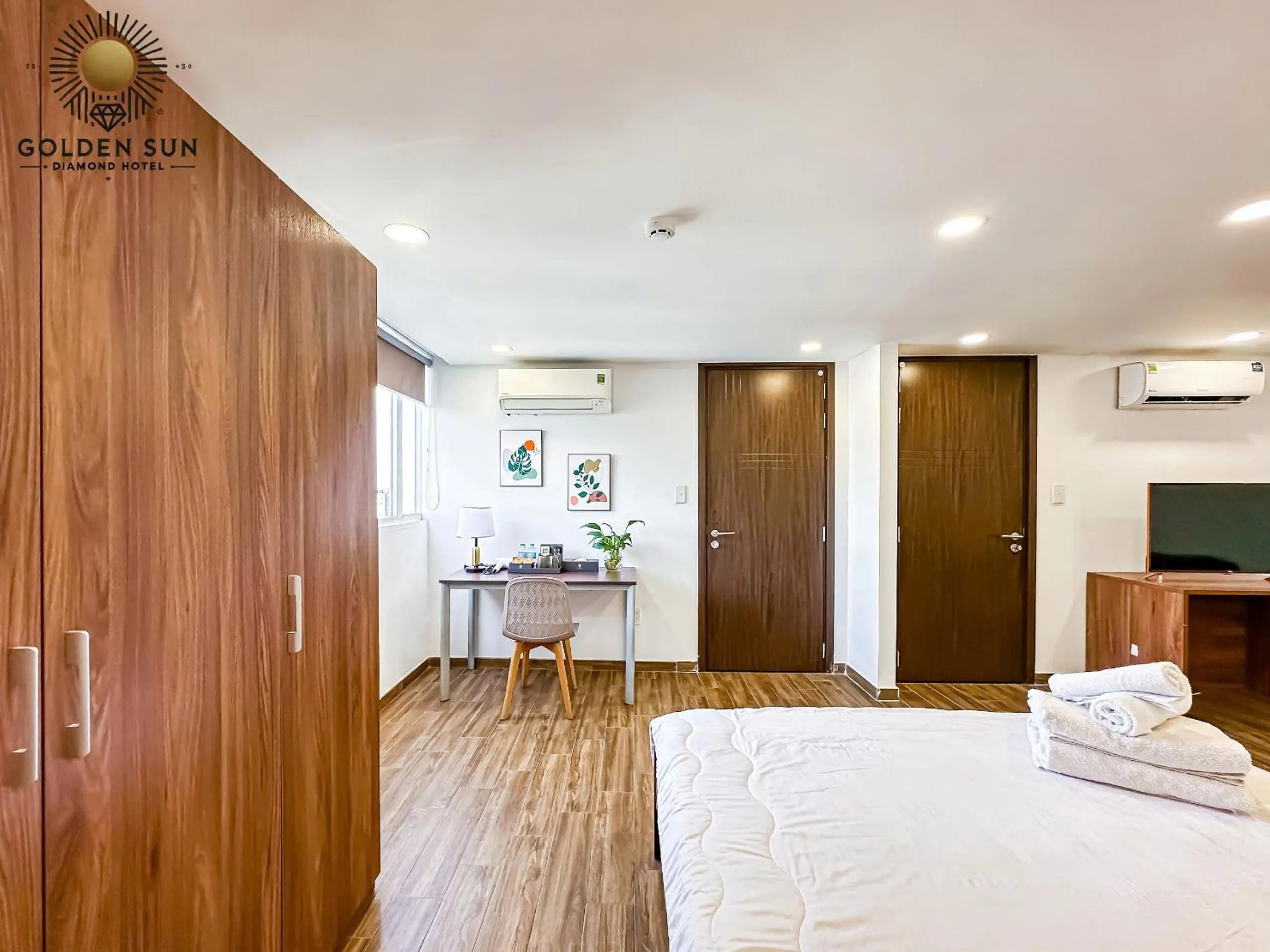 Bed in Golden Sun Hotel Apartments 7 - Quận 7