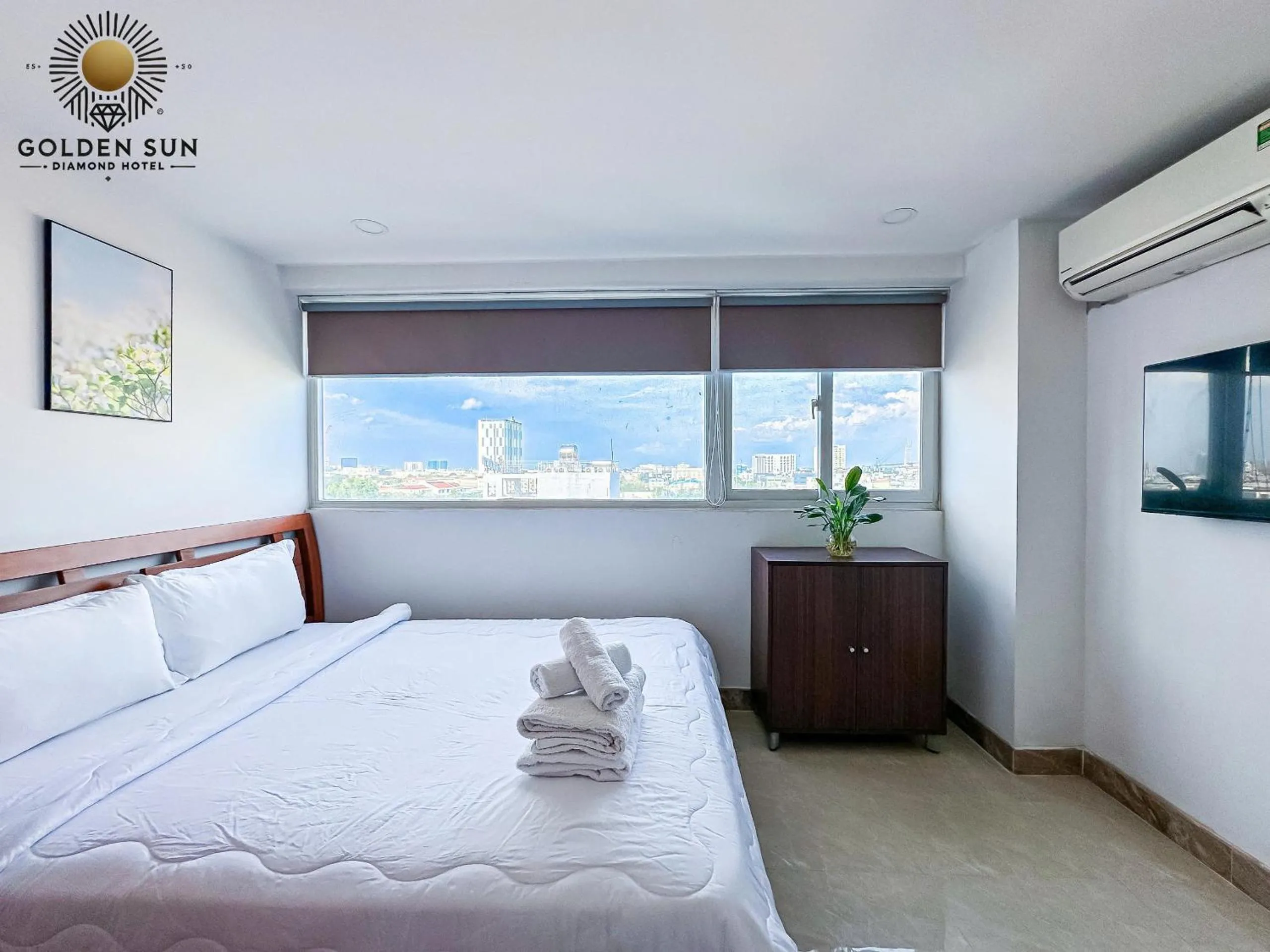 Bed in Golden Sun Hotel Apartments 7 - Quận 7