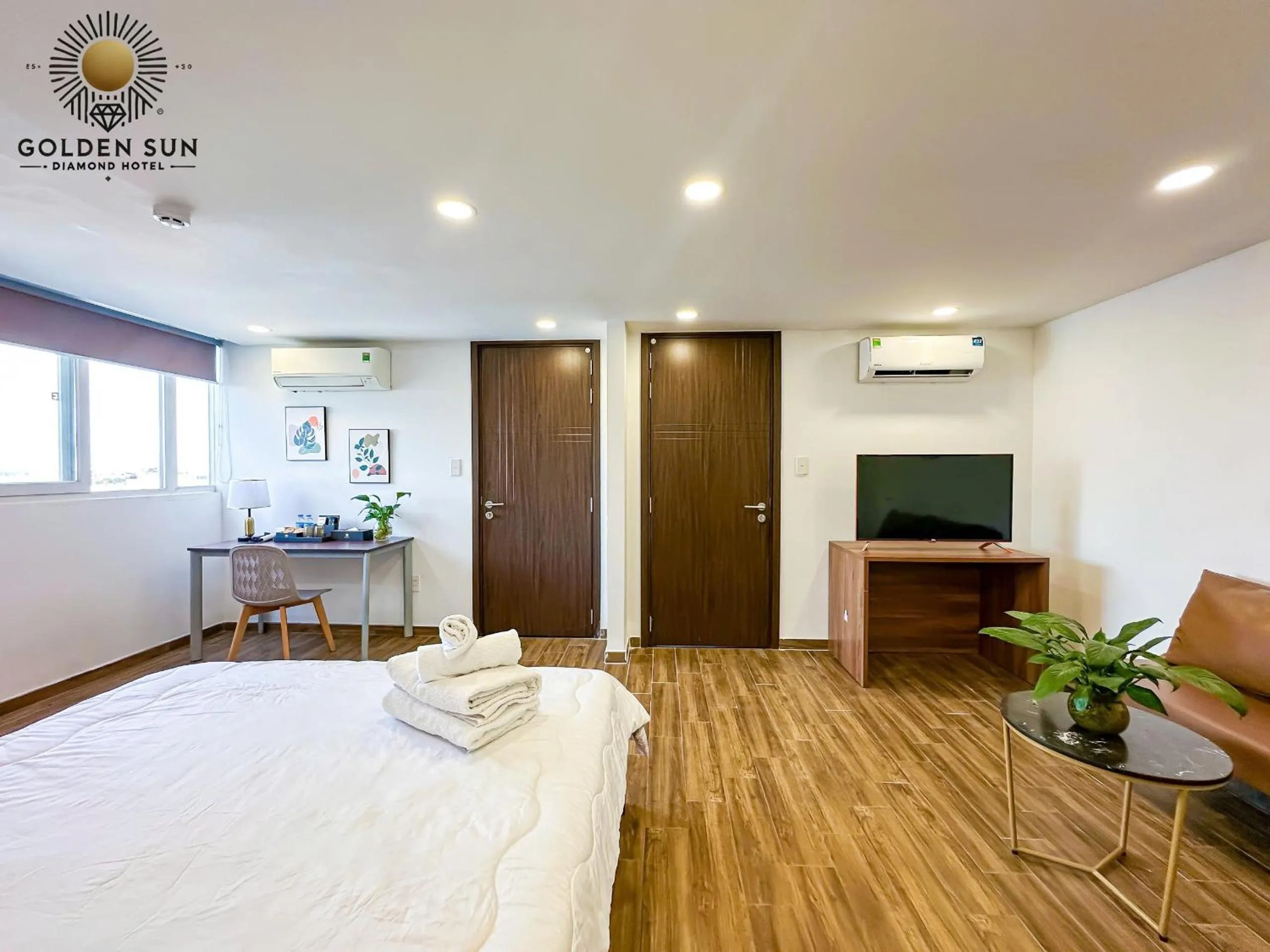 Bed in Golden Sun Hotel Apartments 7 - Quận 7