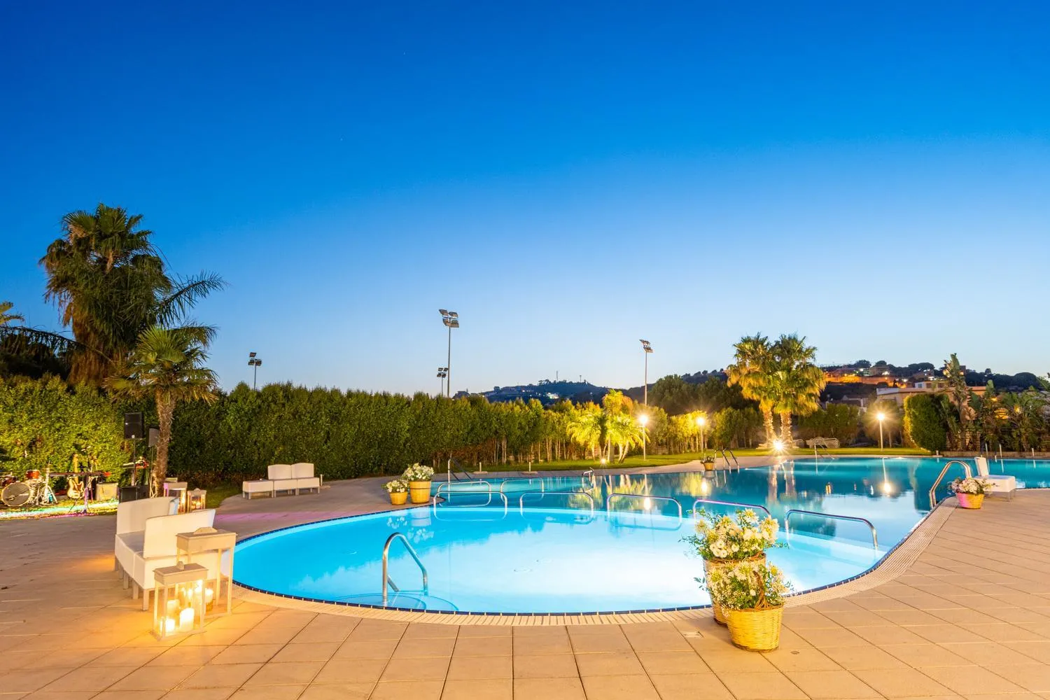 Swimming pool in Capo Peloro Hotel