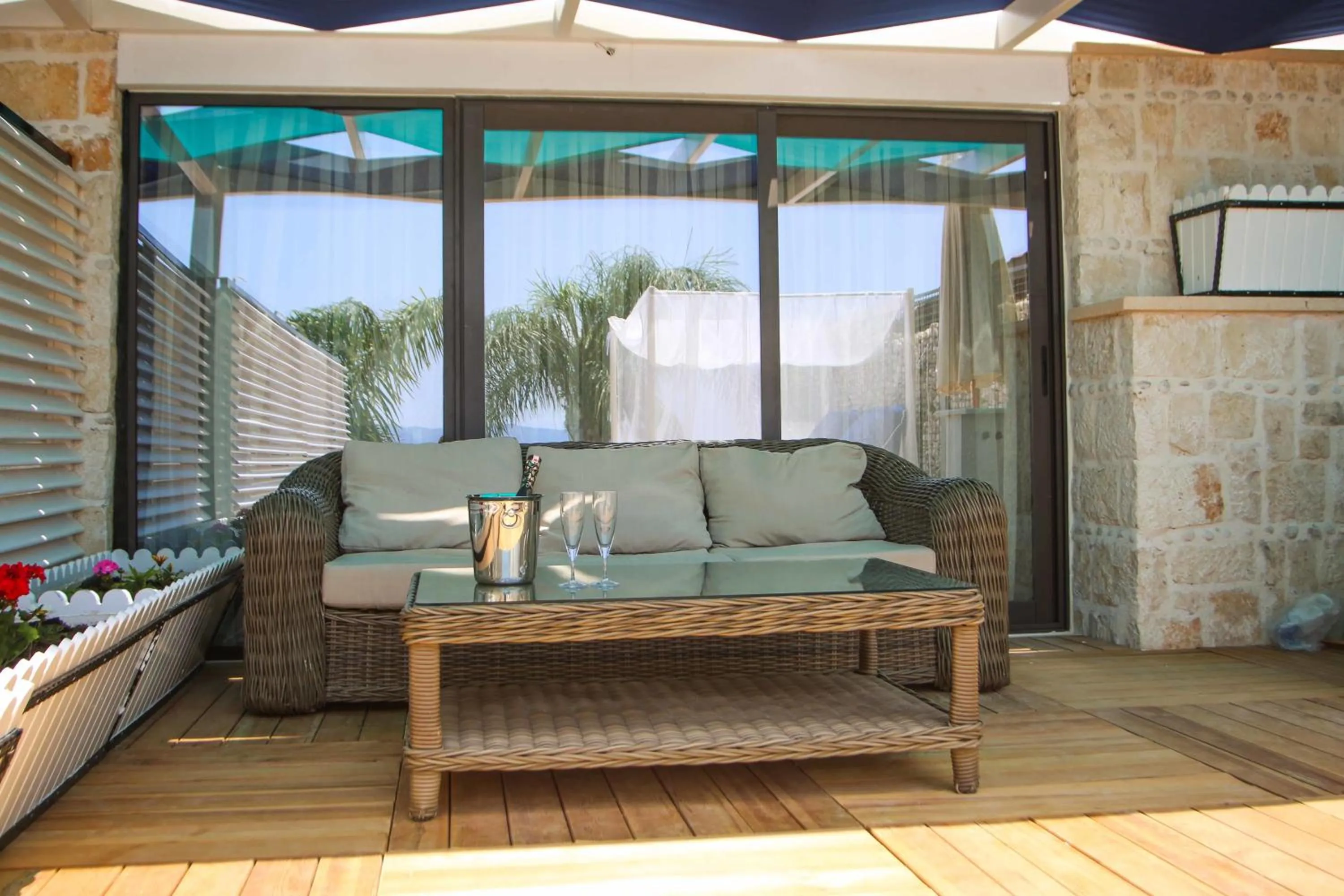 Patio in Nur Beach Hotel