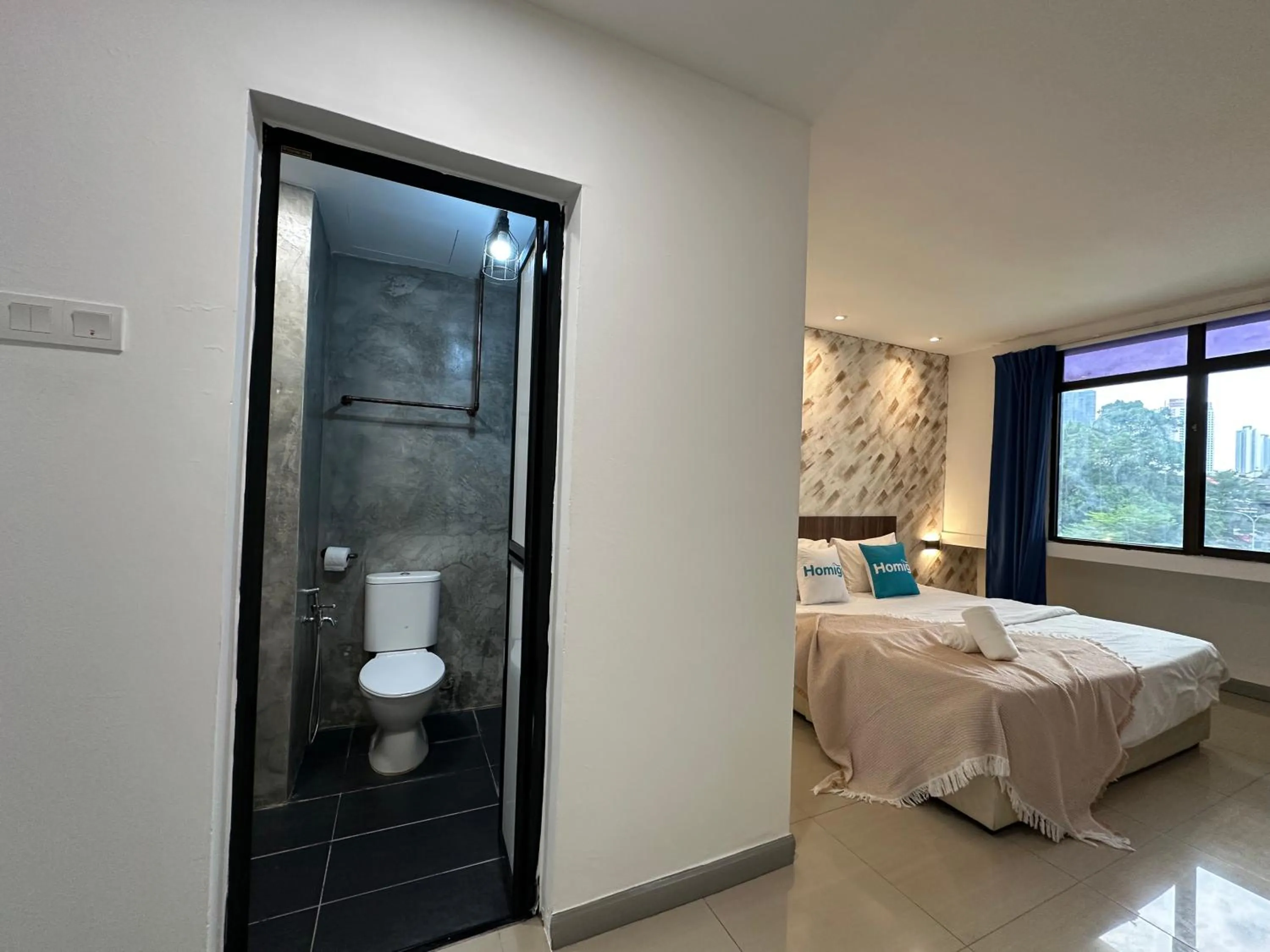 Bathroom, Bed in Homigo - PWTC