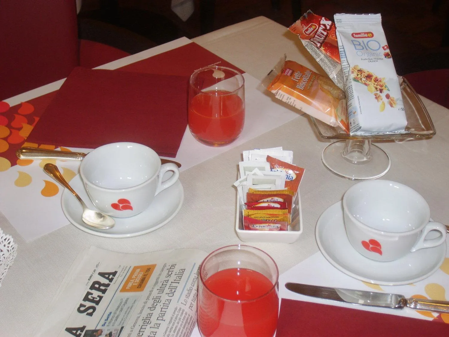 Breakfast in Albergo Venturelli