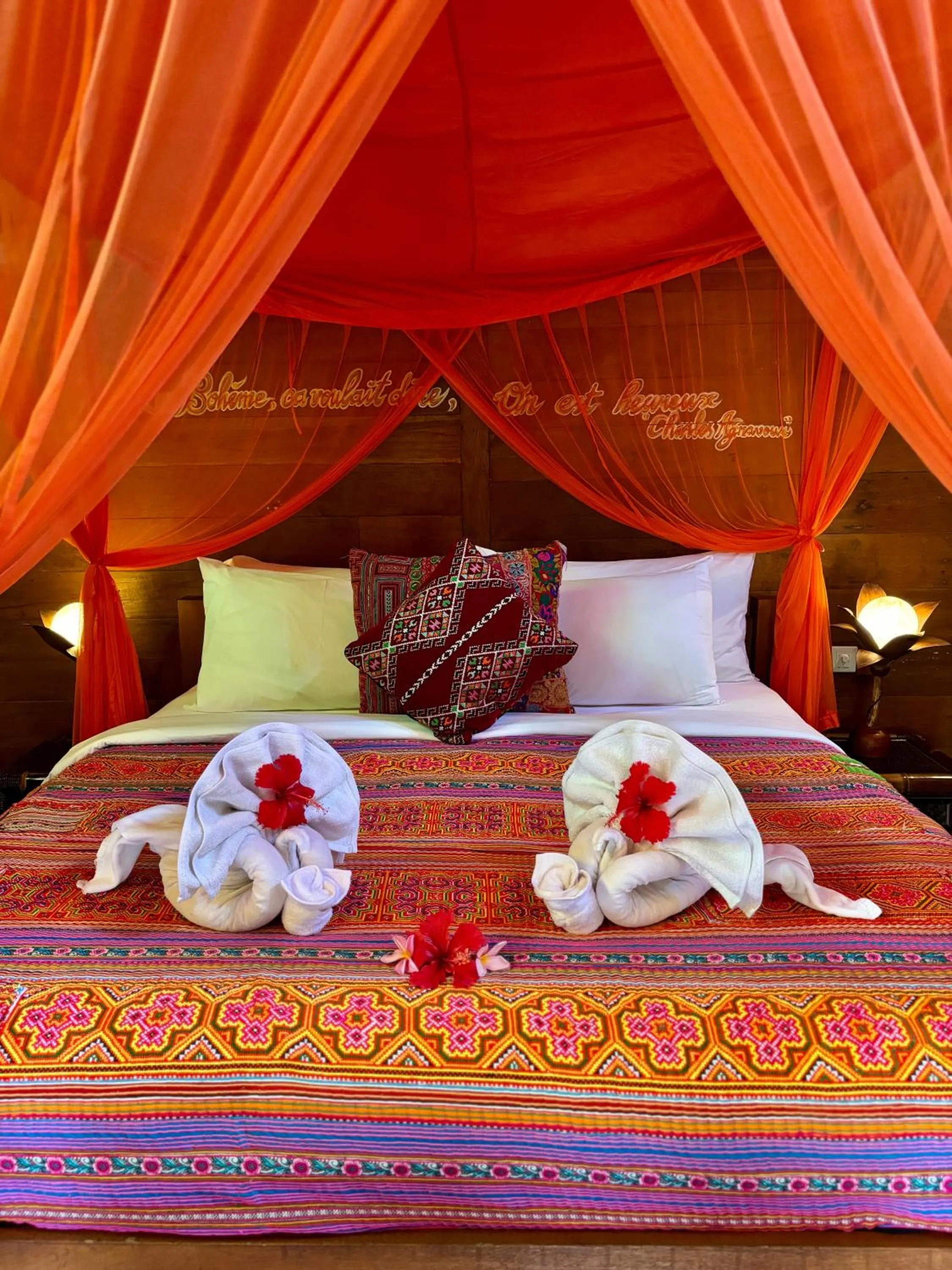 Bed in Bali Bohemia Huts