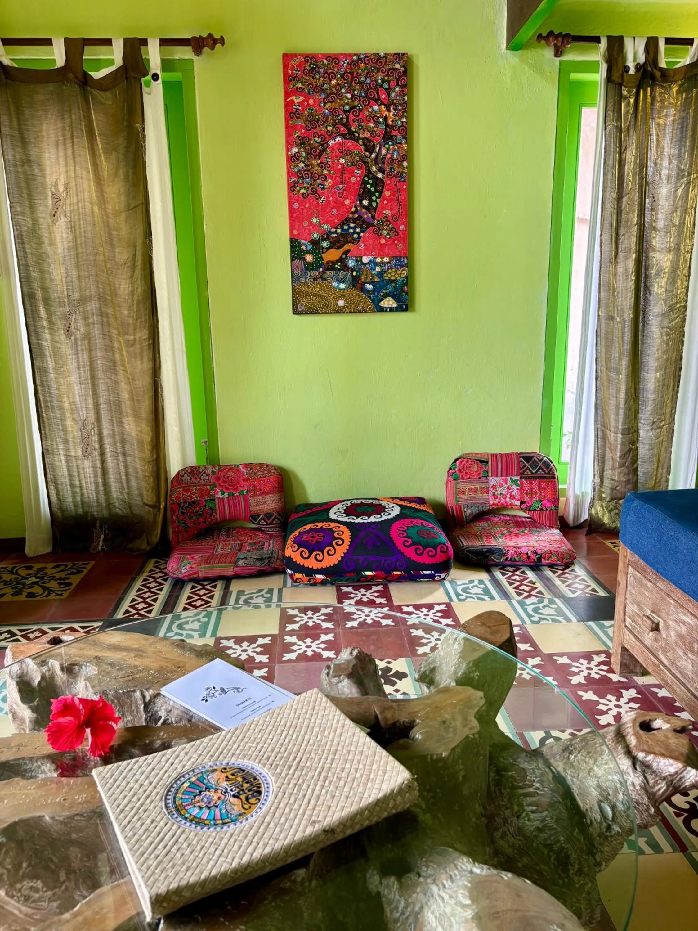 Living room in Bali Bohemia Huts