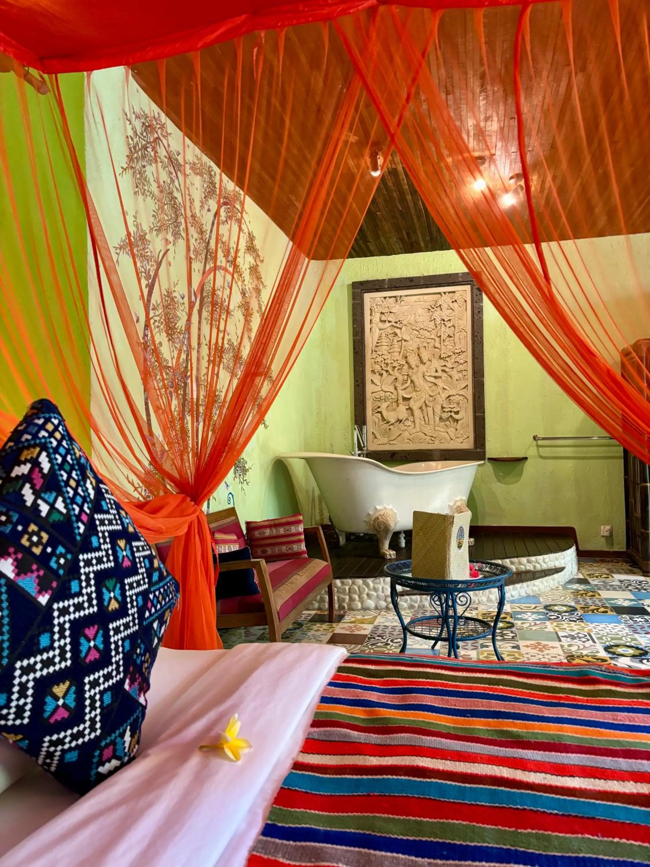 Living room in Bali Bohemia Huts