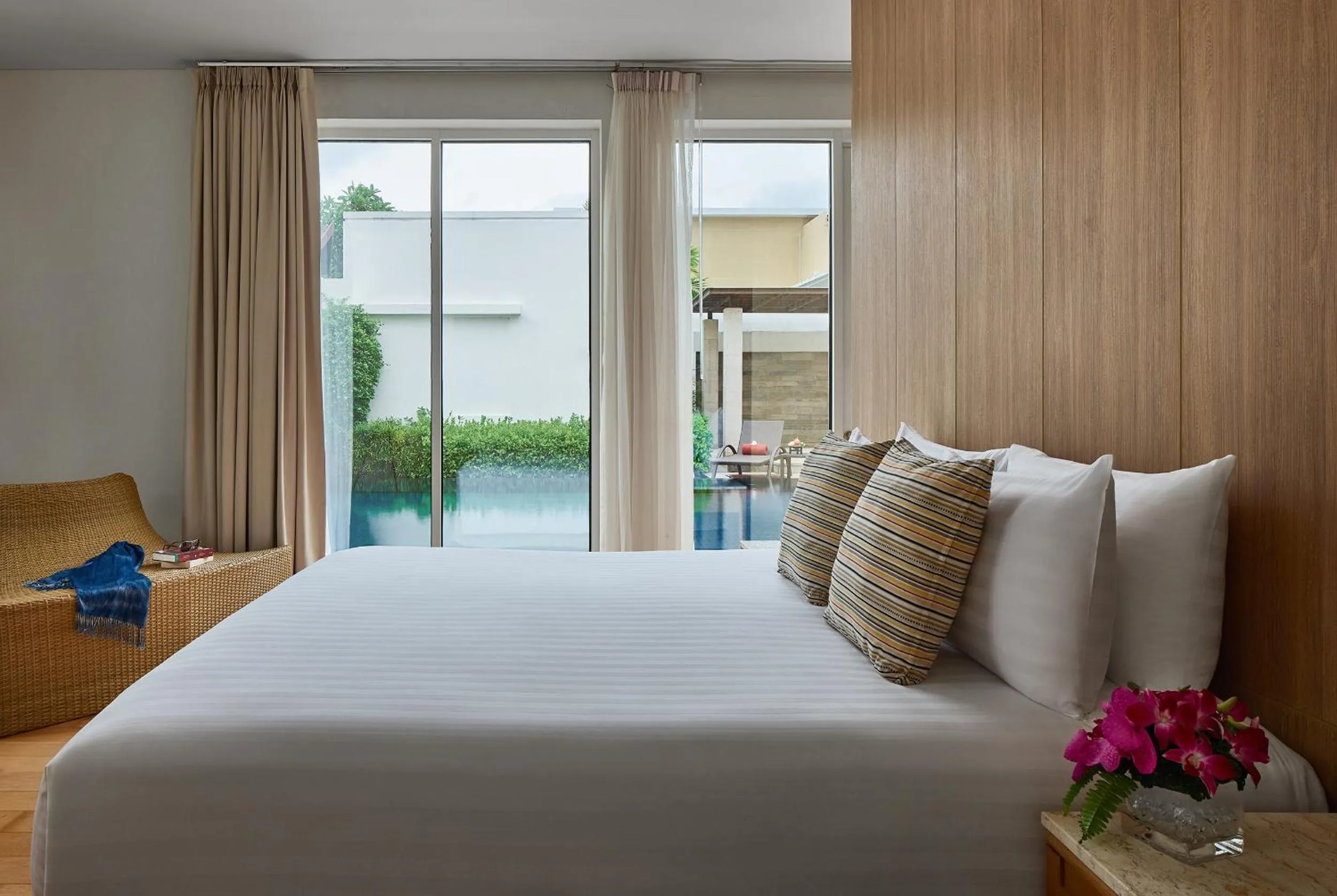 Bed in Andaman Pool Villas ,Maikhao