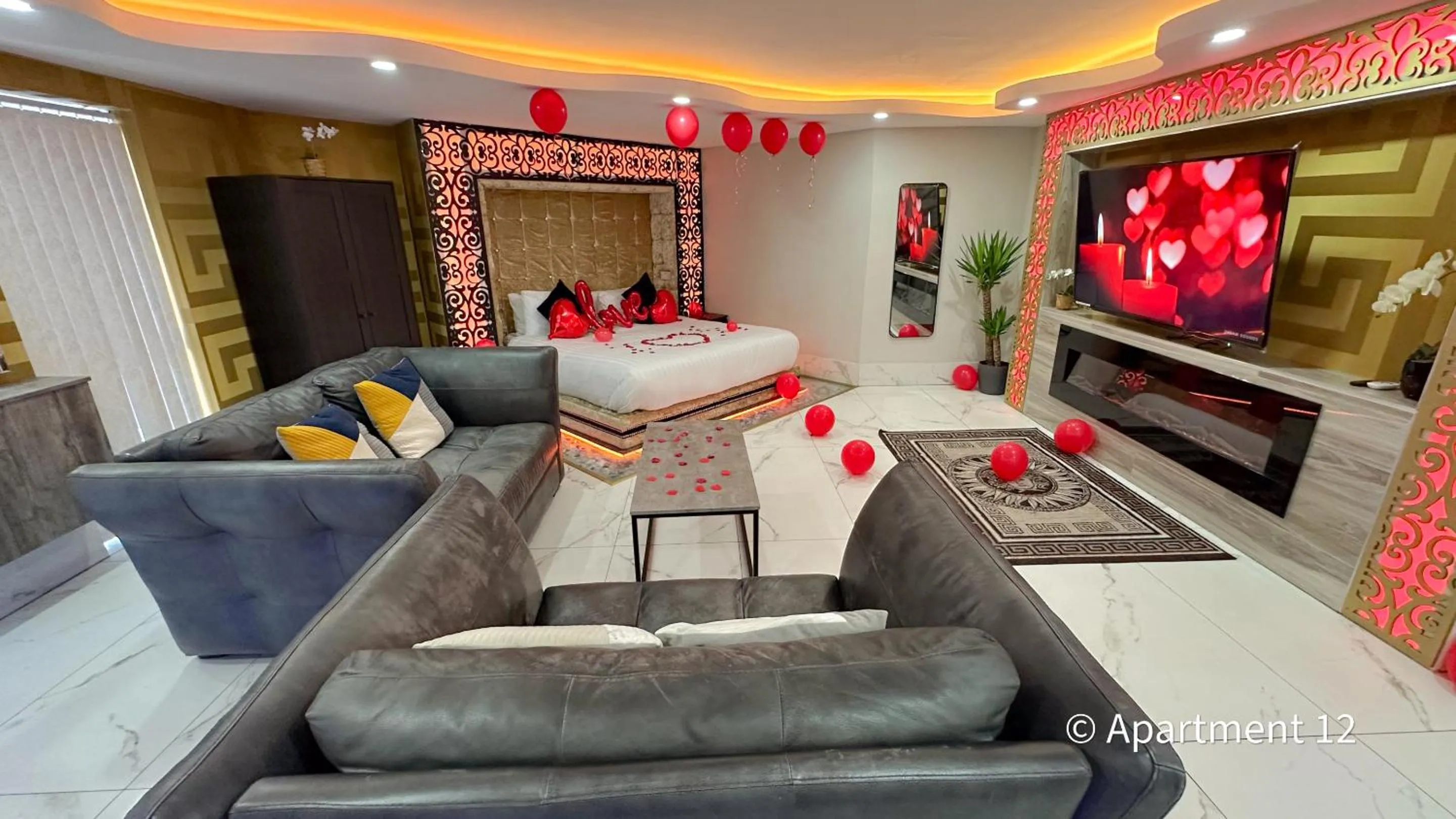 Living room in Mansa Apartments