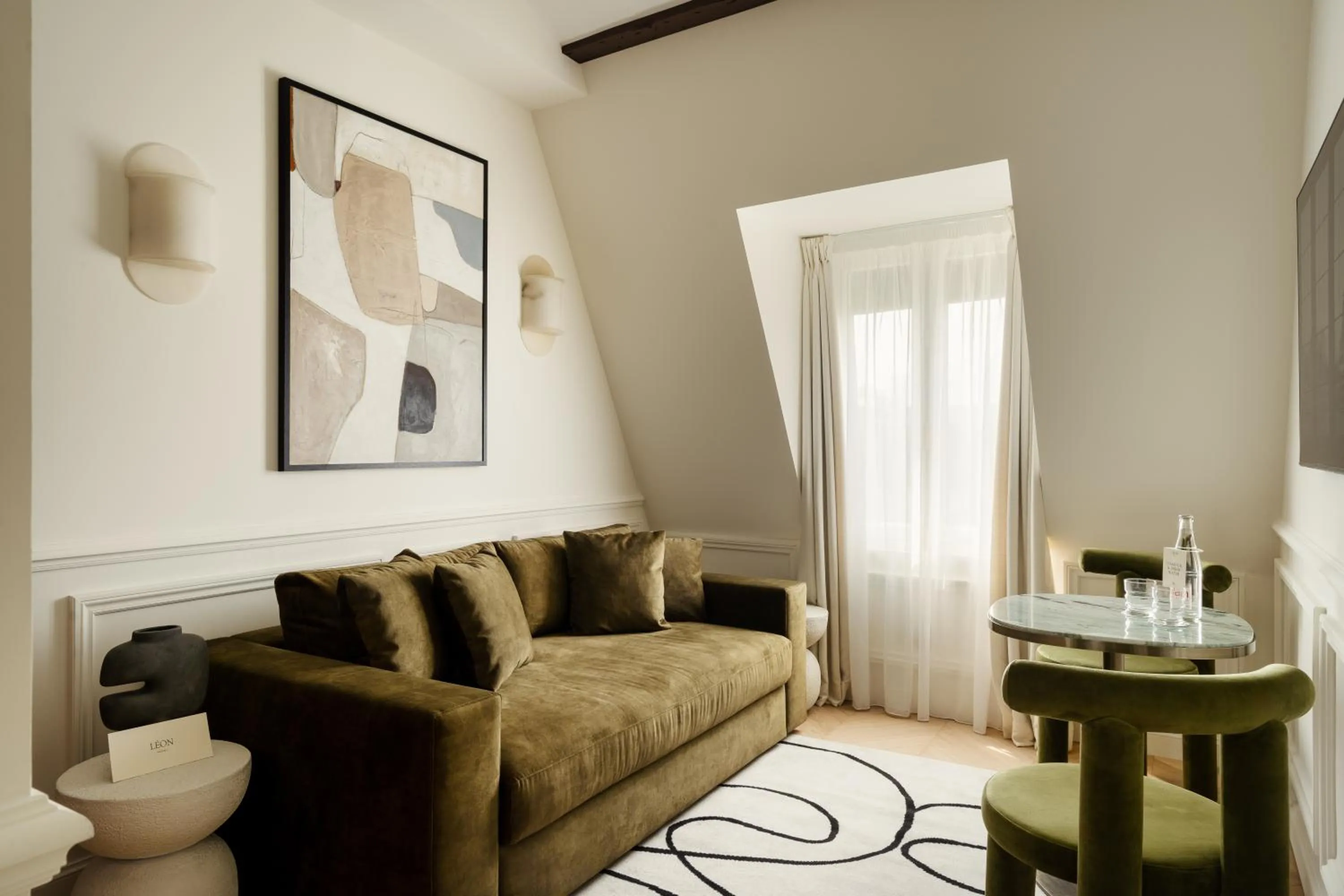 Living room in Léon Hôtel