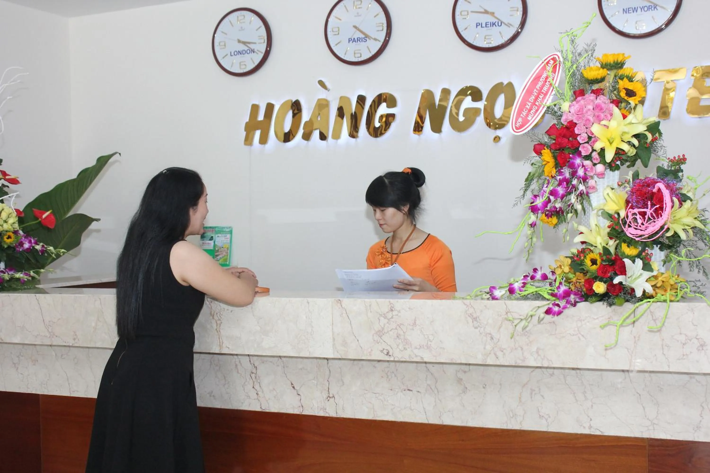 Lobby or reception in Hoang Ngoc Hotel