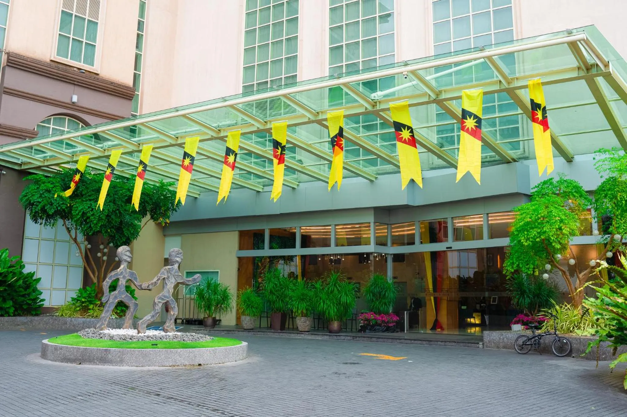 Facade/entrance in The Waterfront Hotel Kuching