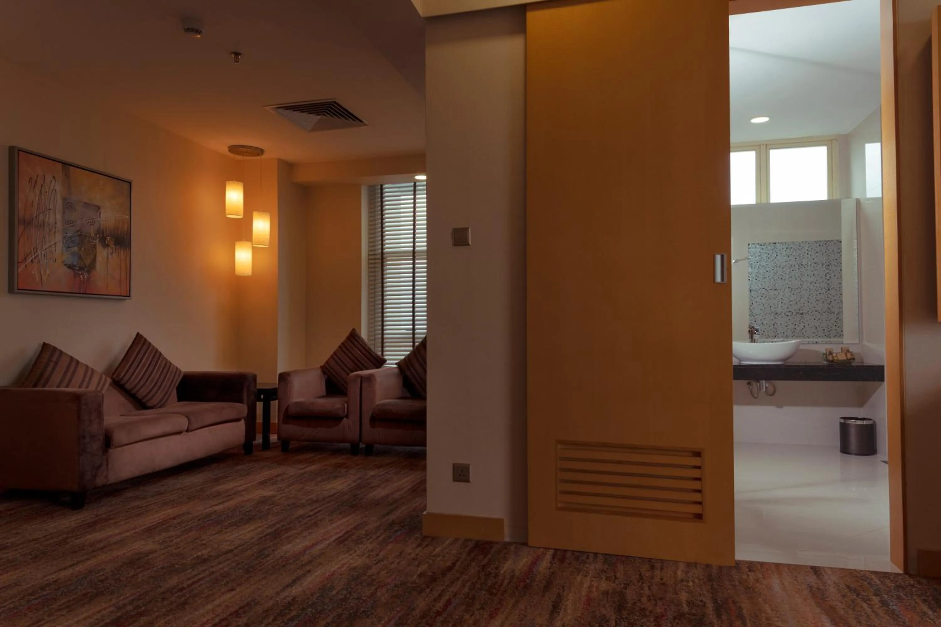 Living room in The Waterfront Hotel Kuching