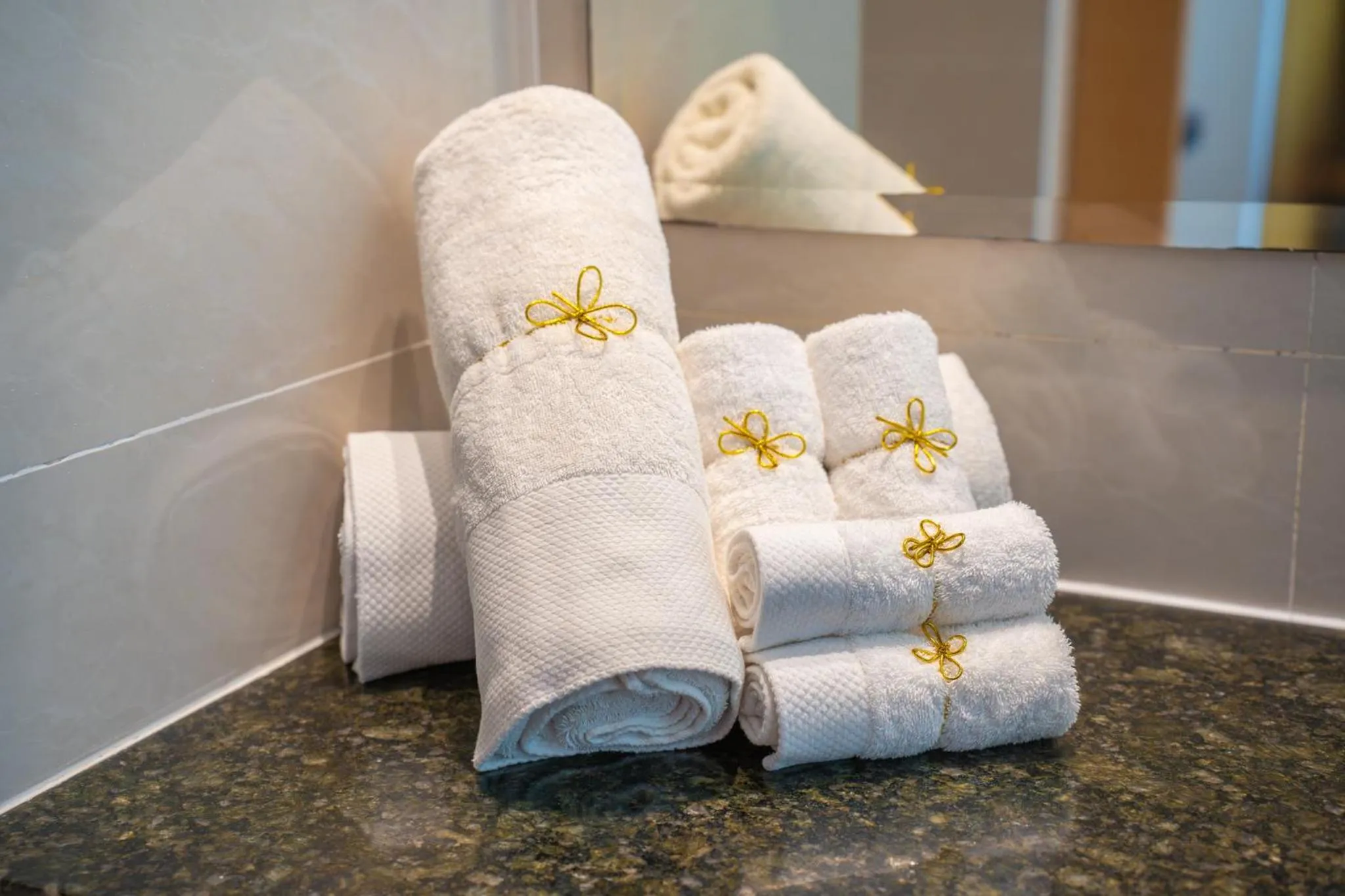 towels in The Waterfront Hotel Kuching