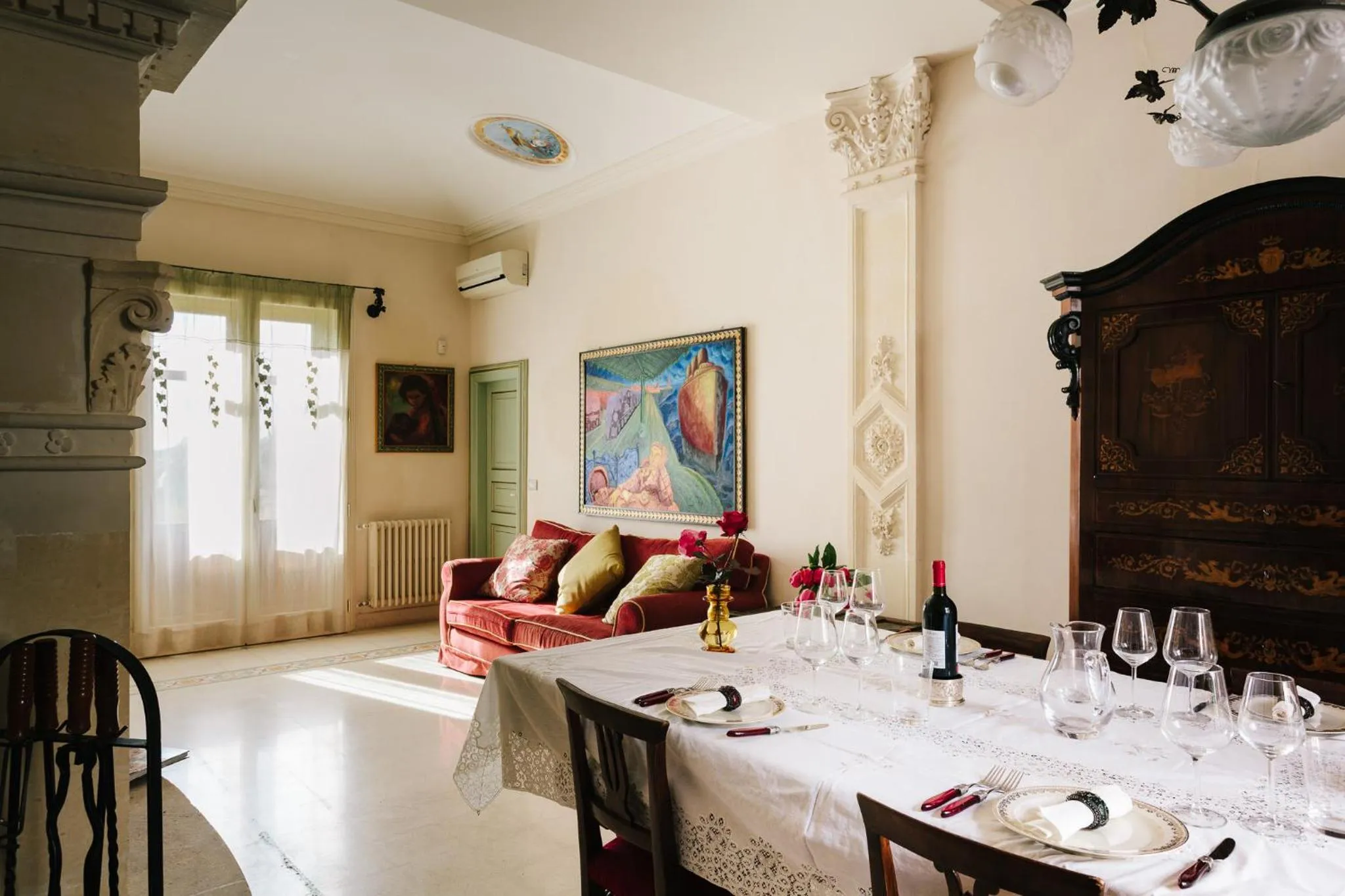 Communal lounge/ TV room in Dimora Archimedea