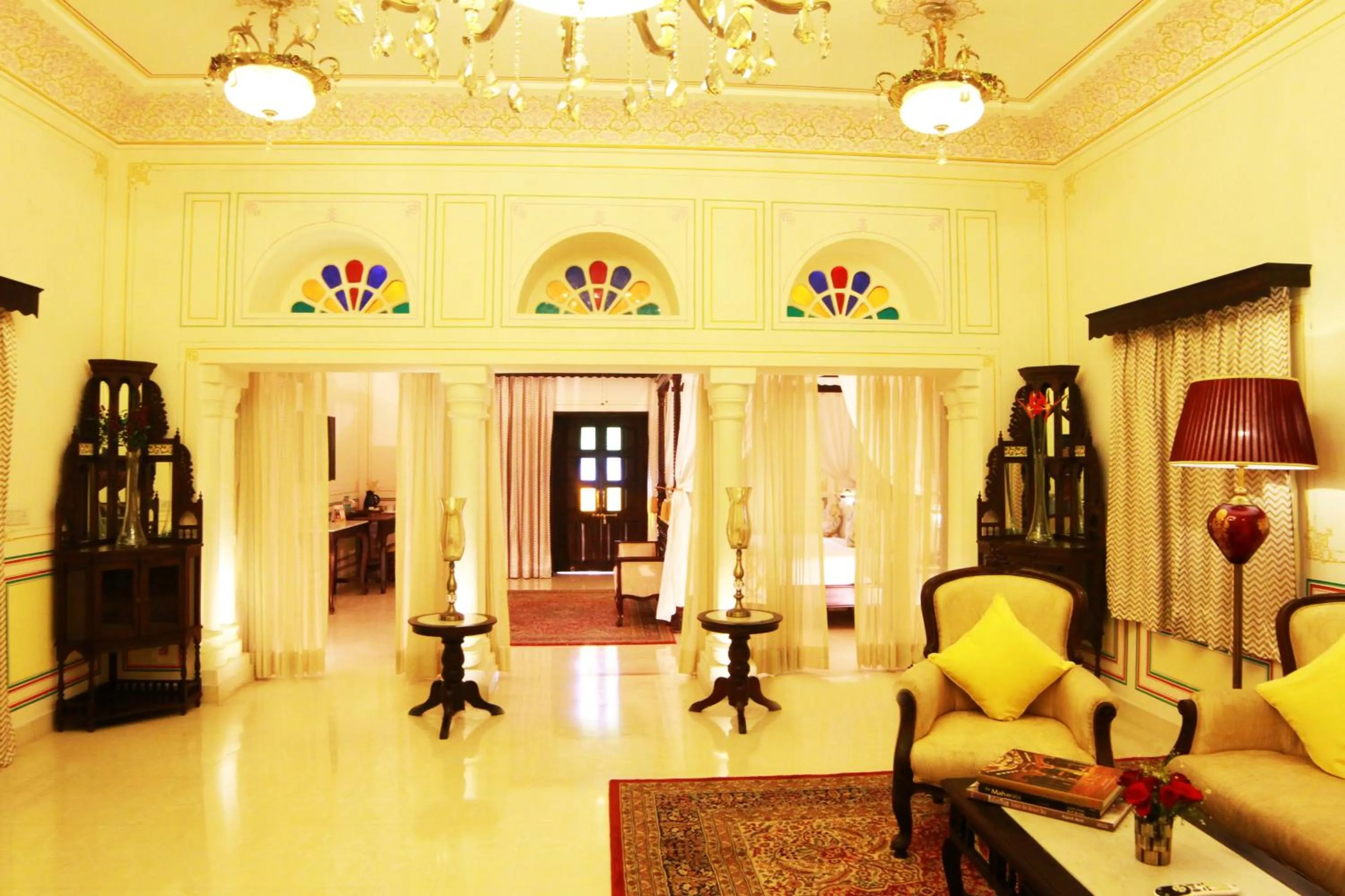 Living room in Grand Uniara A Heritage Hotel