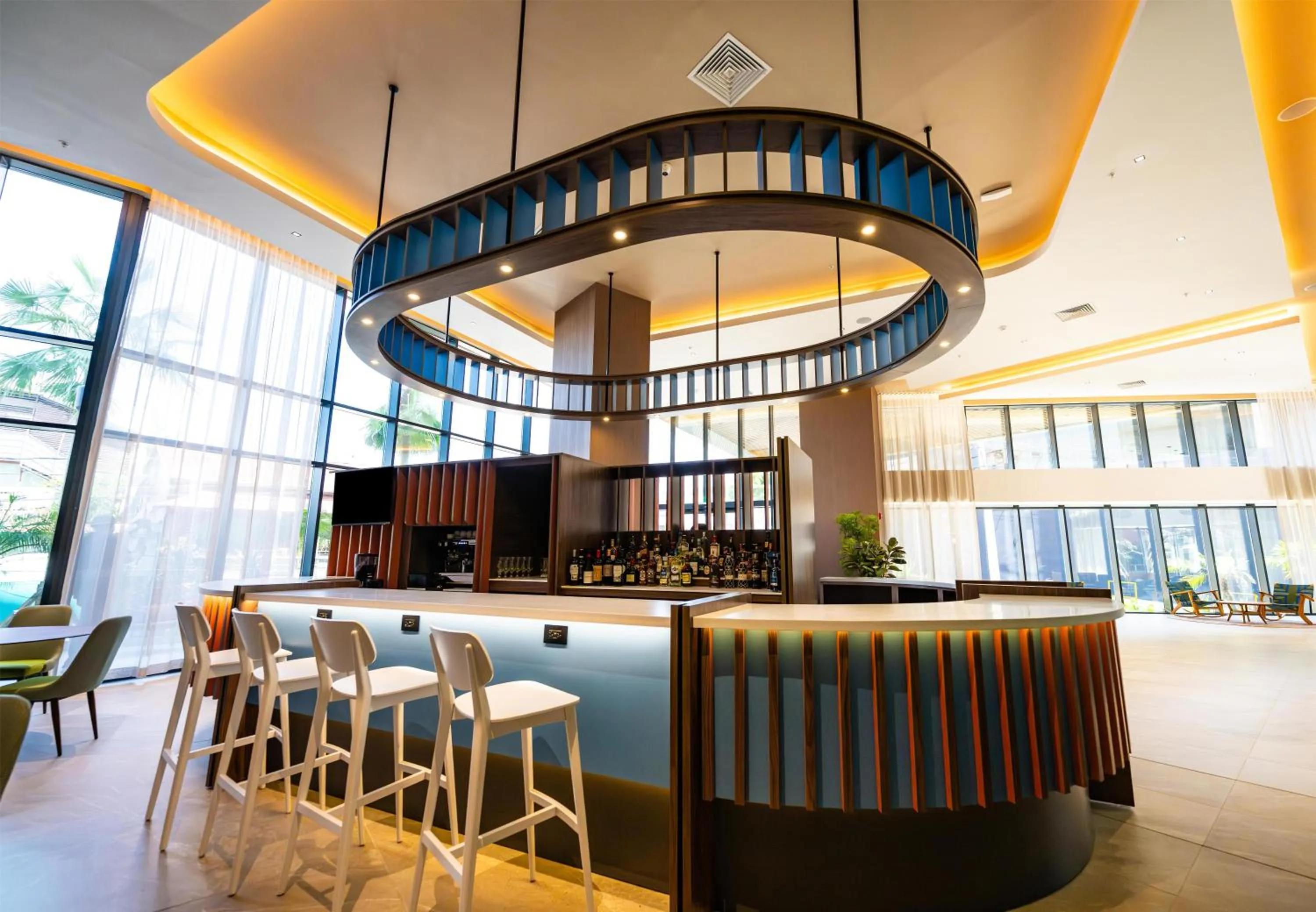 Lobby or reception in Hotel Hampton By Hilton Santiago De Los Caballeros