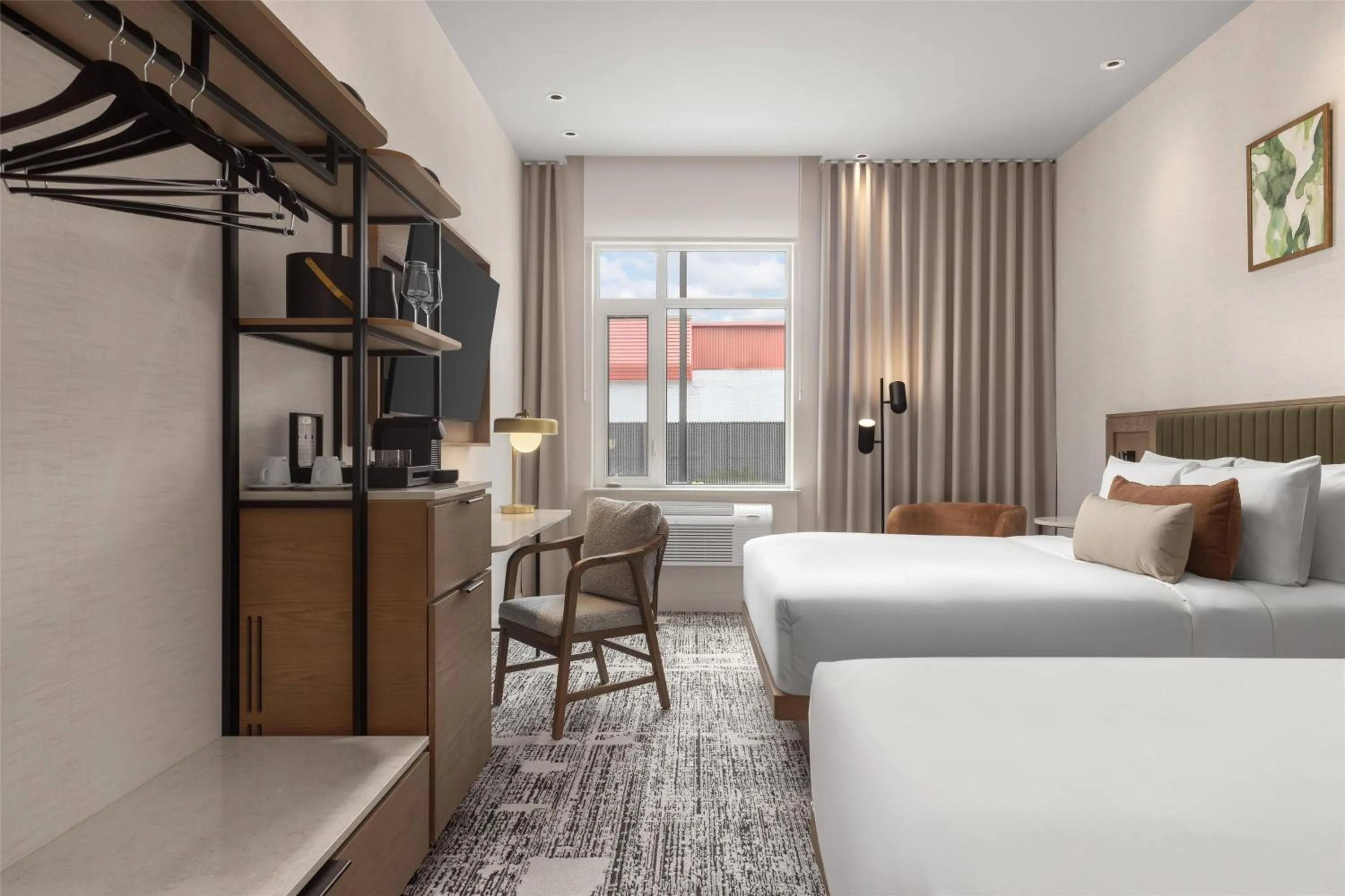 Bed in Hotel Railwayparc Montreal, Tapestry Collection By Hilton