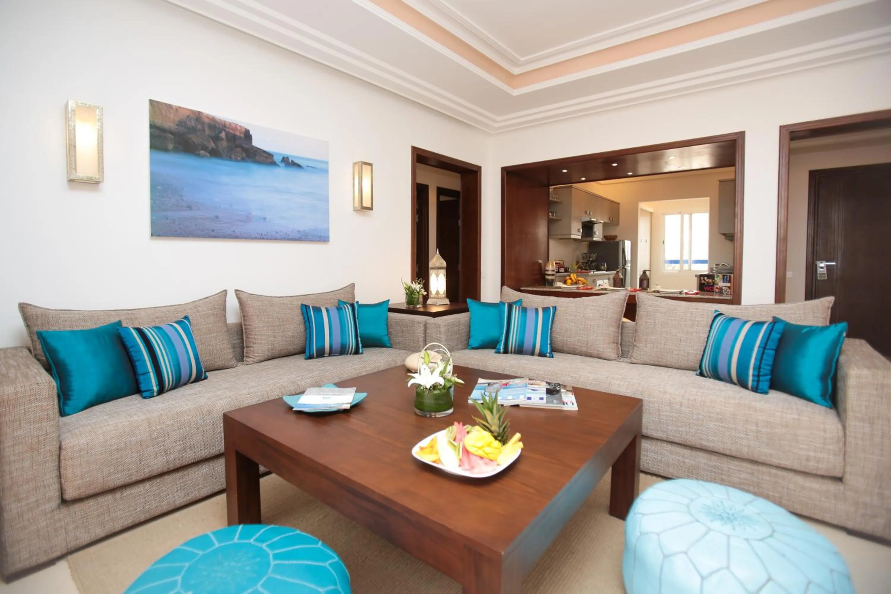 Living room in Apparthotel Eden Beach