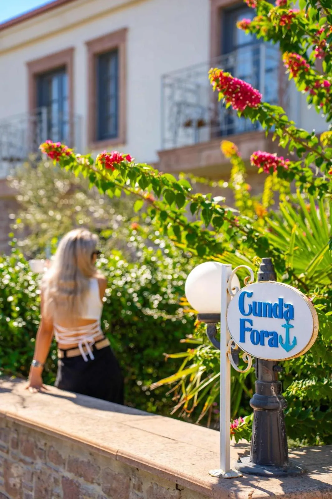 Garden view in Cunda Fora Hotel