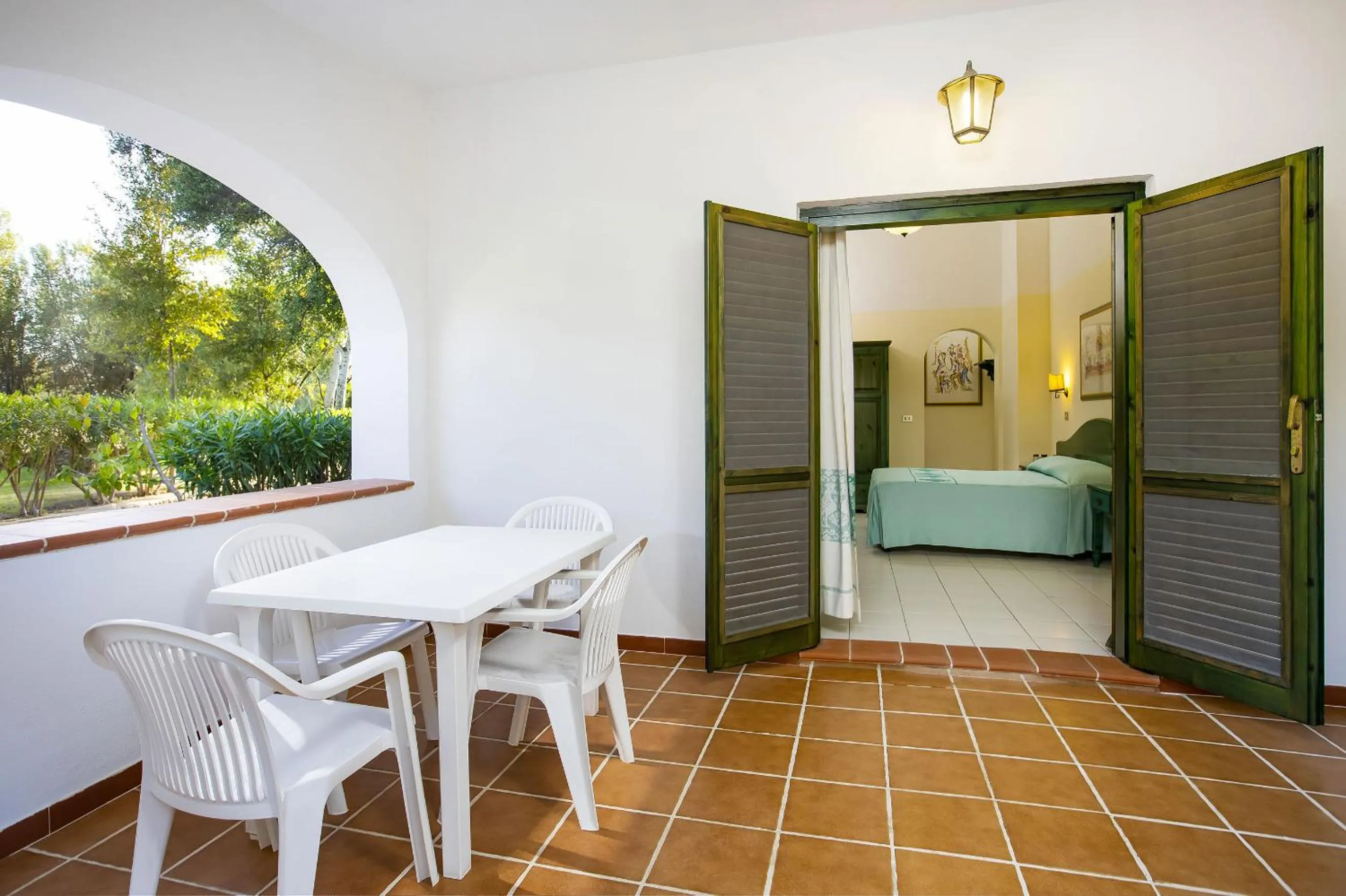 Balcony/Terrace, Bed in Alba Dorata Resort