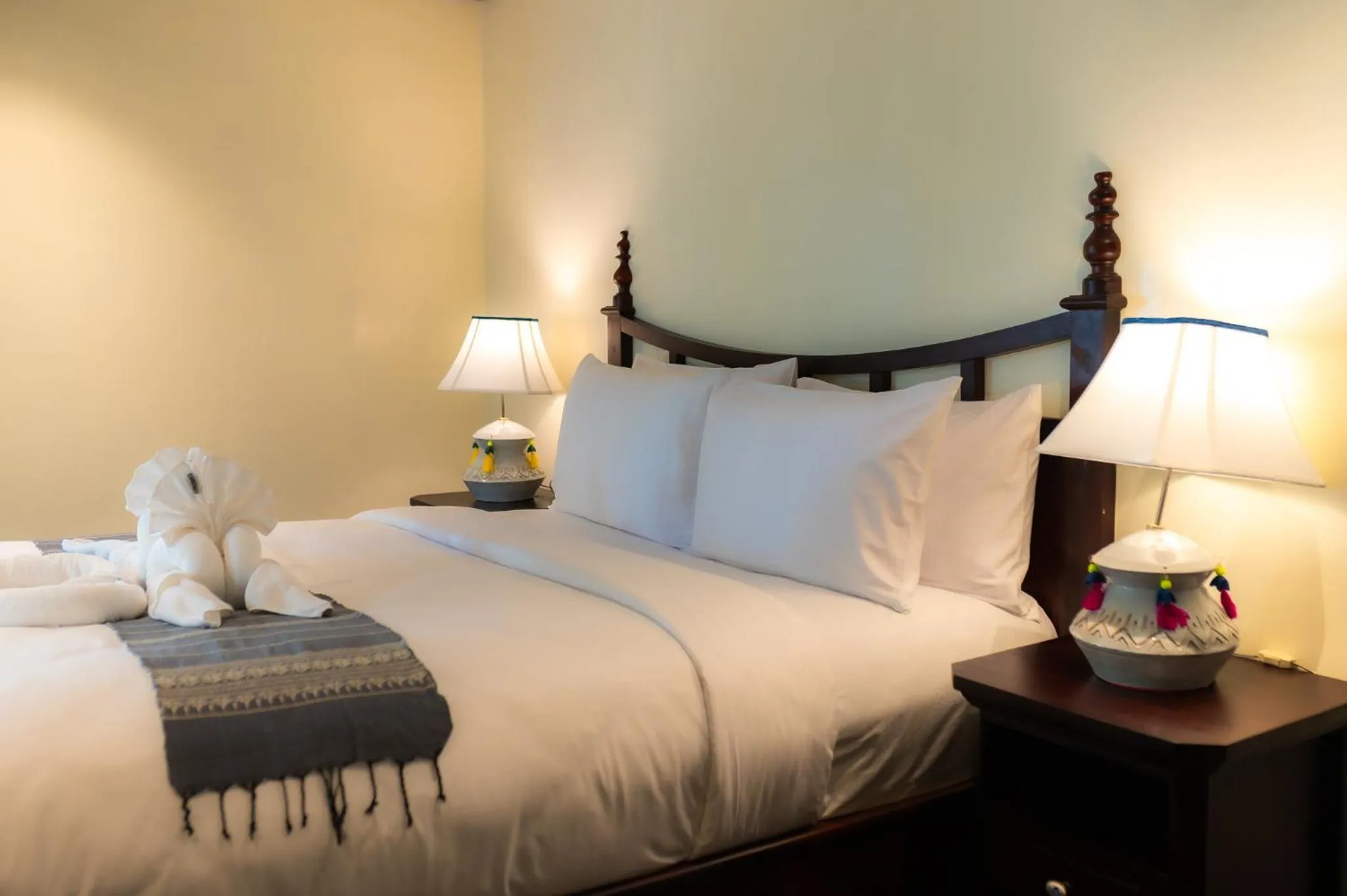 Bed in Sengphachanh Heritage Boutique