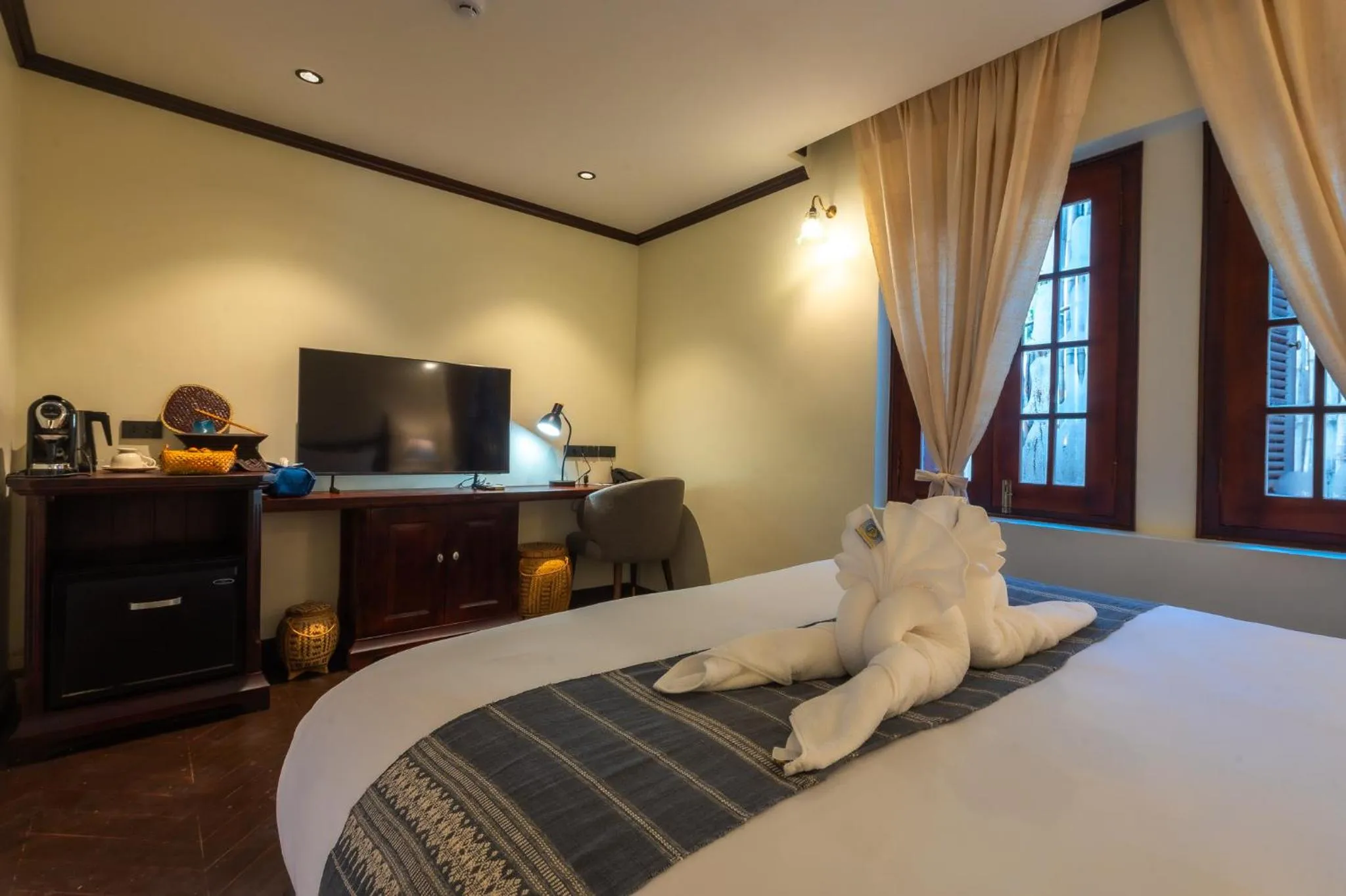 Bed in Sengphachanh Heritage Boutique