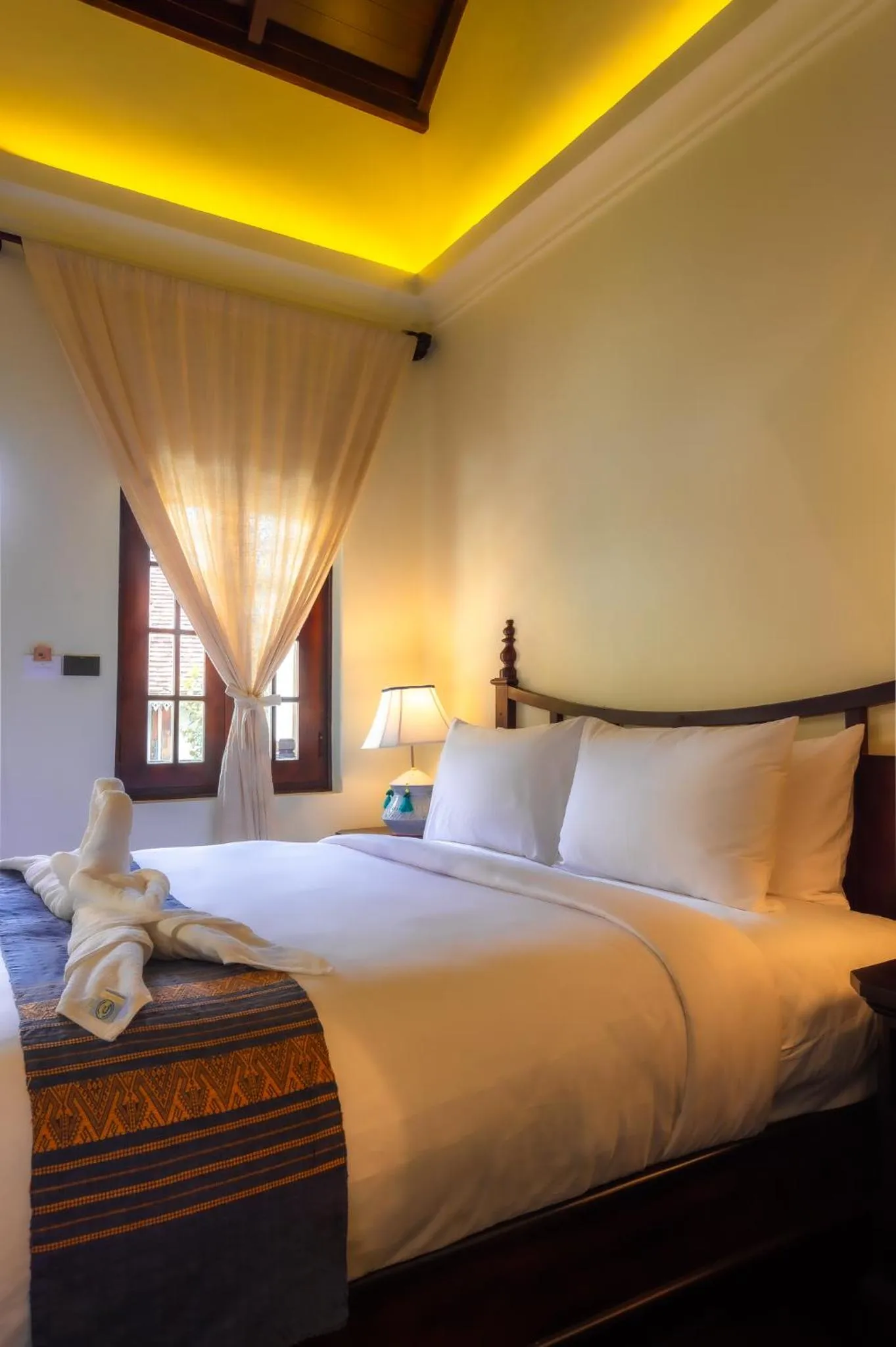 Bed in Sengphachanh Heritage Boutique