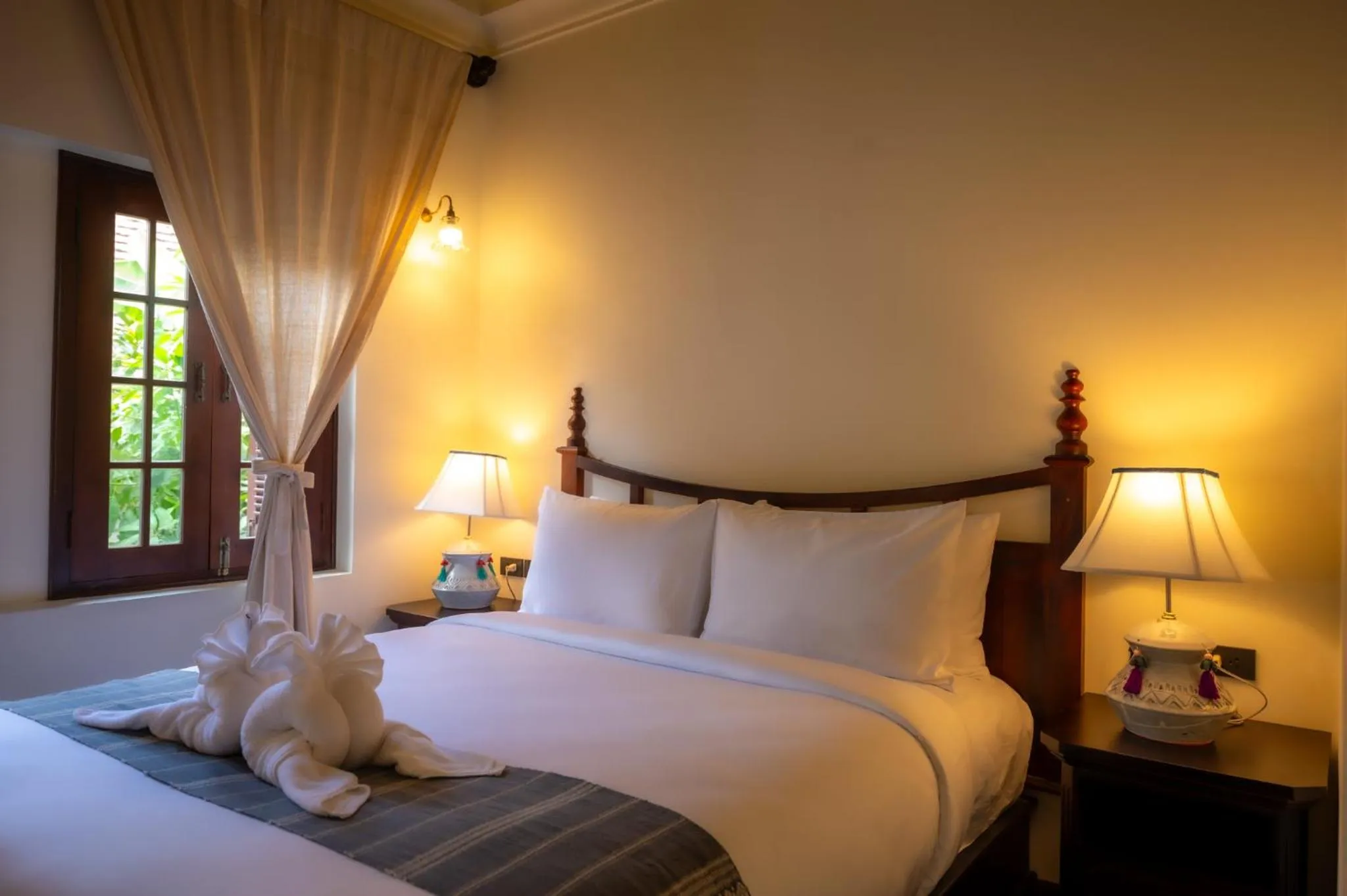 Bed in Sengphachanh Heritage Boutique