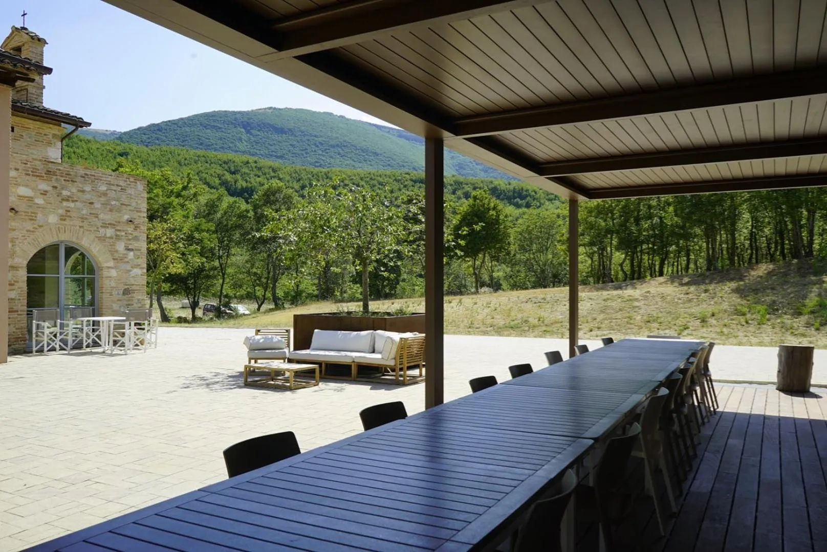 Patio in Agriturismo Colle Casini Cortesi