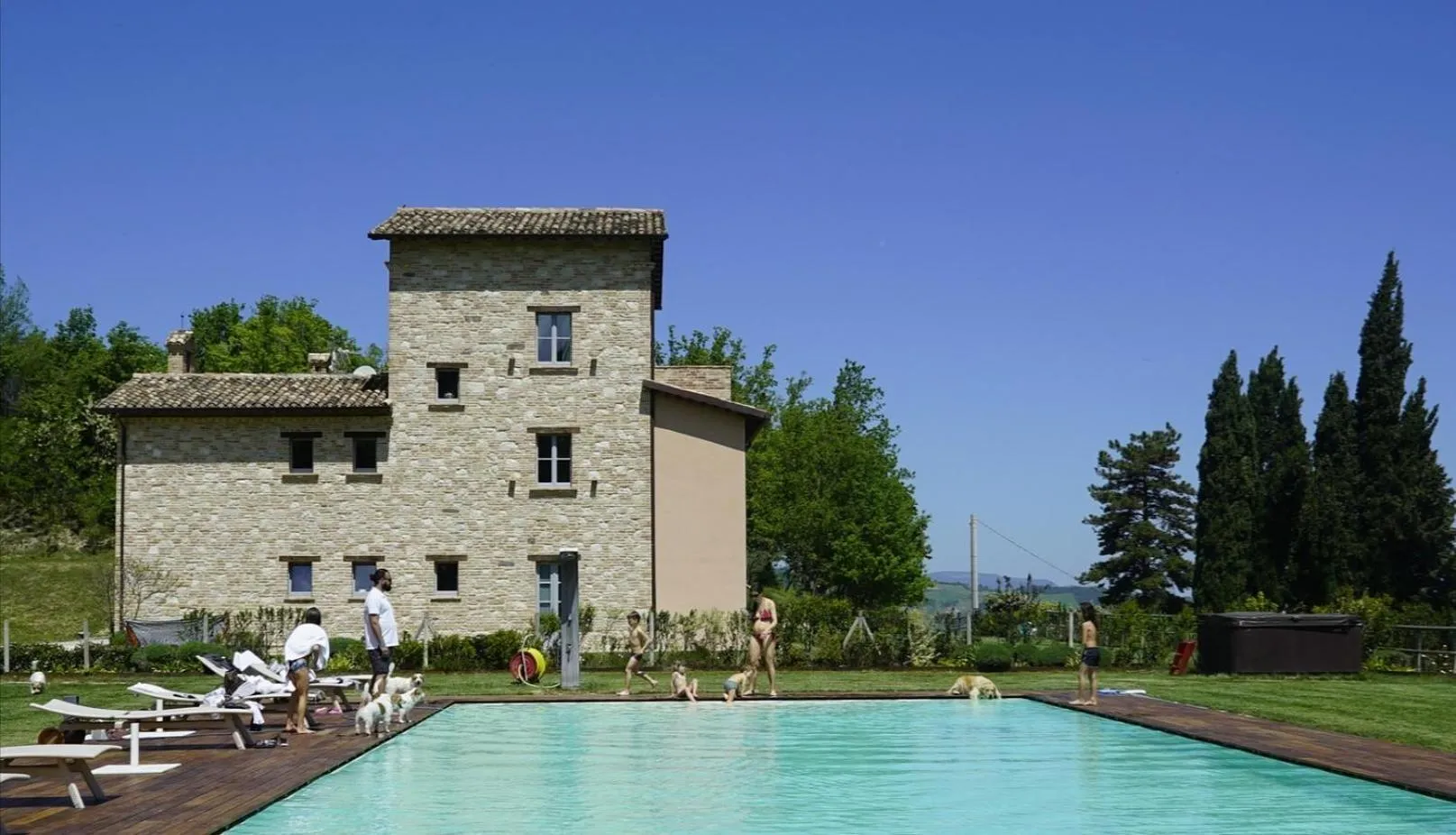 Pool view in Agriturismo Colle Casini Cortesi