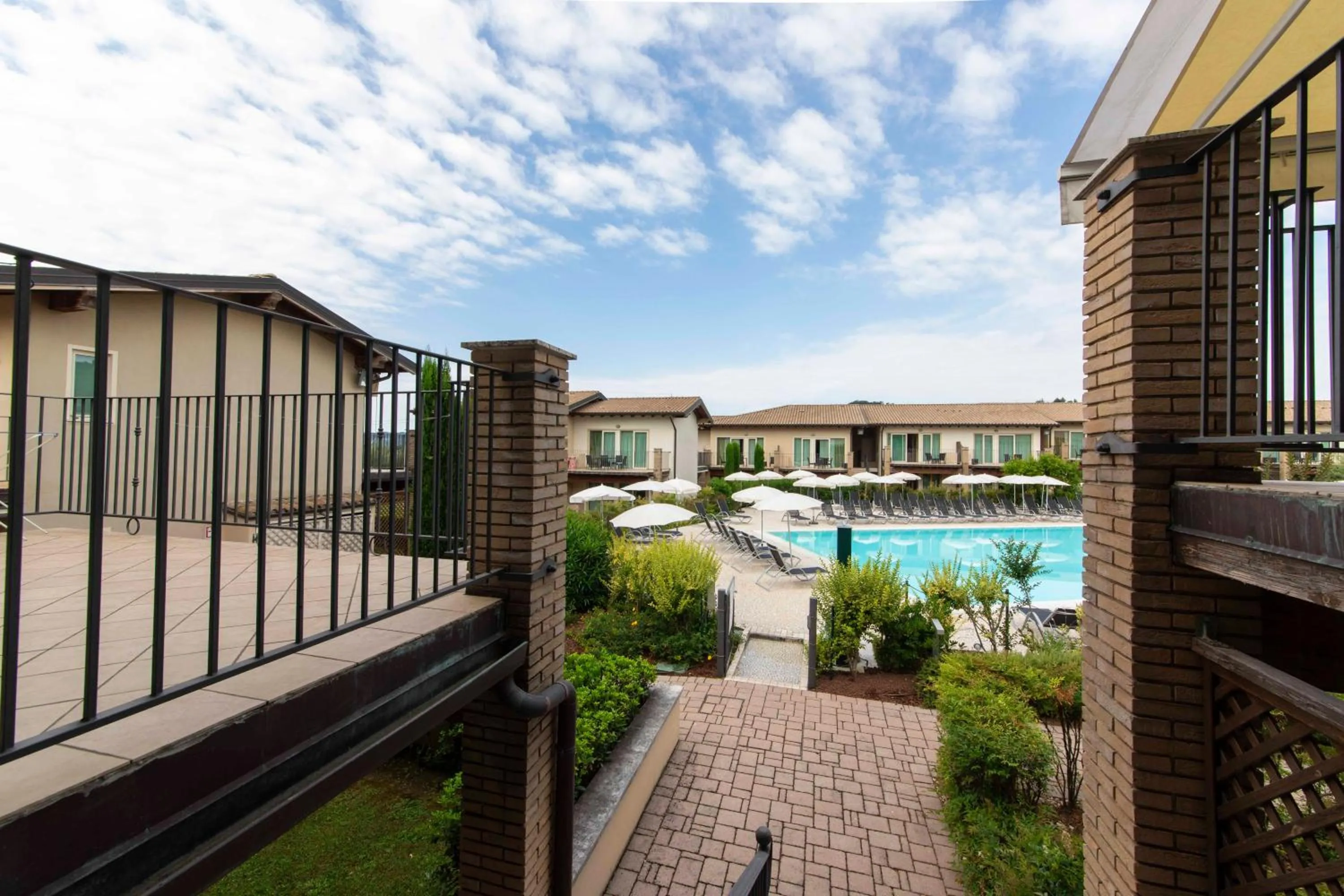 Pool view in Lake Garda Resort