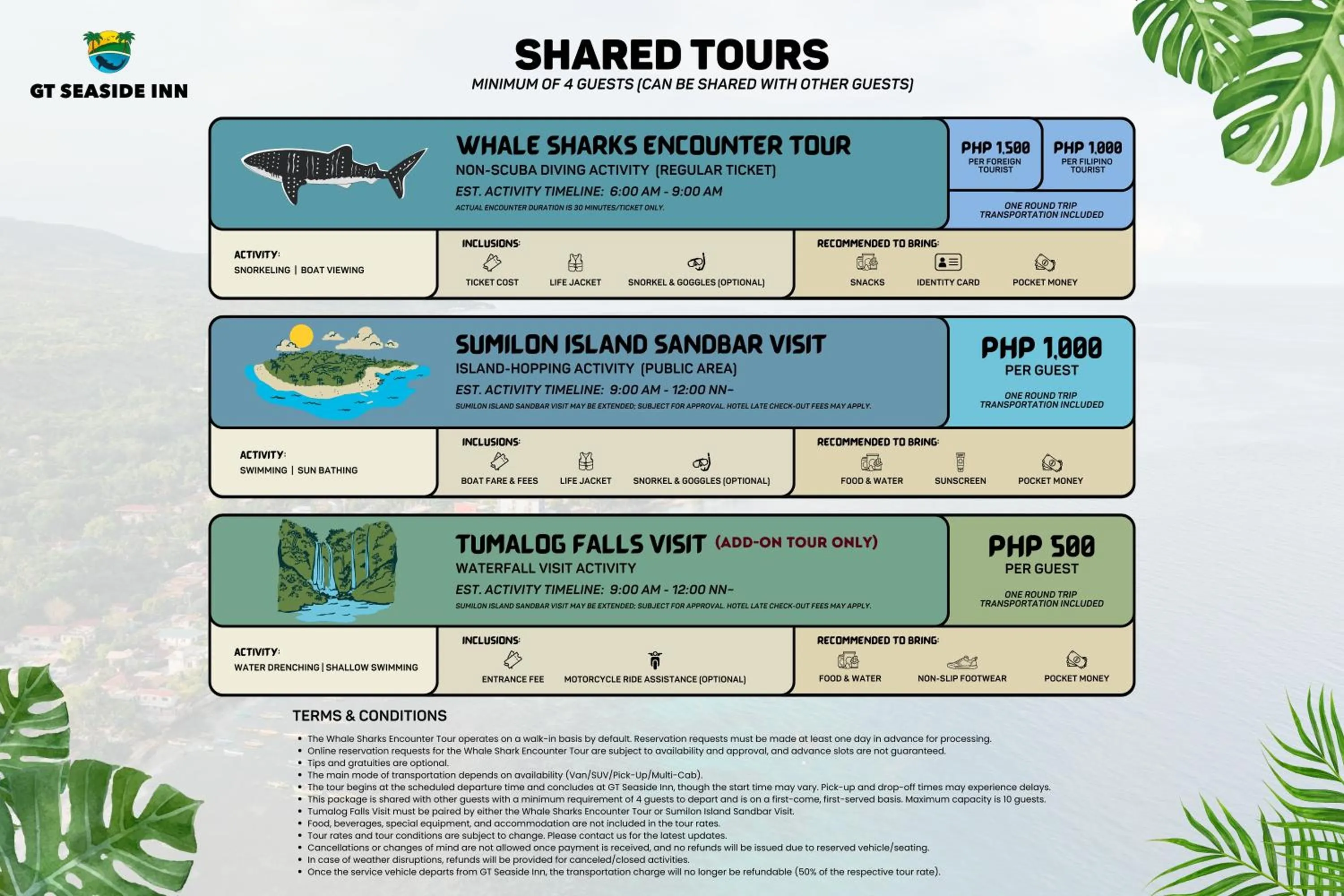 Activities in GT Seaside Inn
