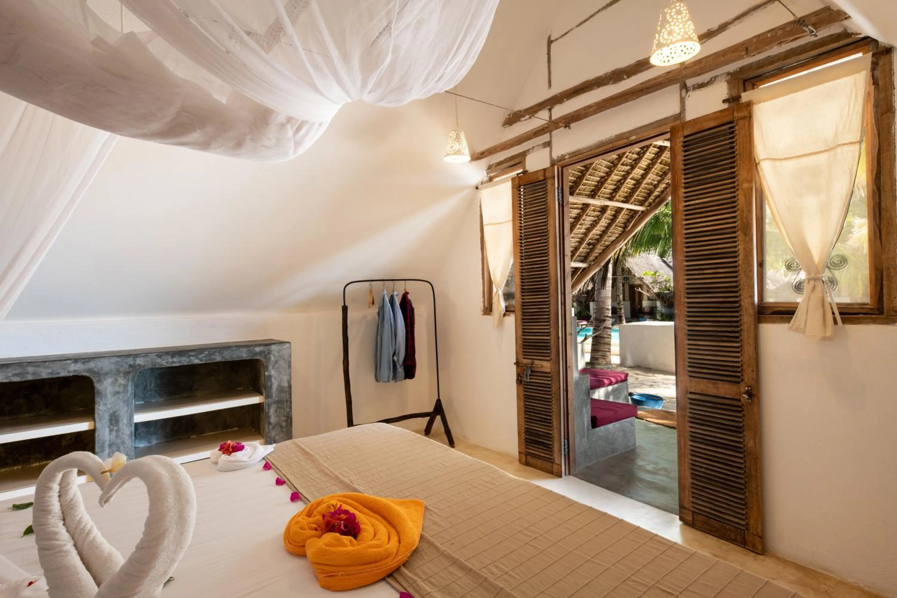 Bed in Nur Beach Hotel