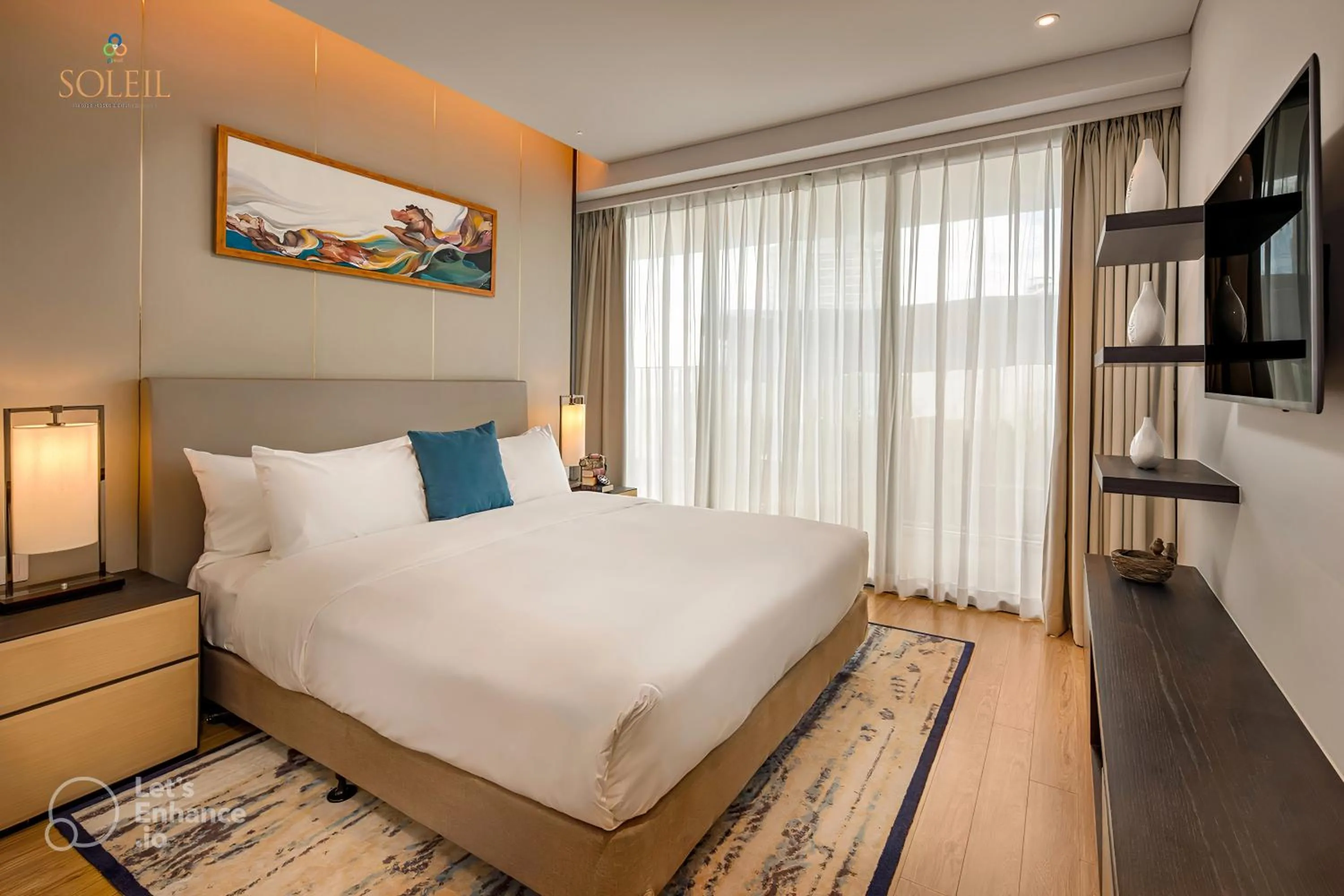 Bedroom, Bed in Wyndham Soleil Danang - Free Two ways Airport Transport