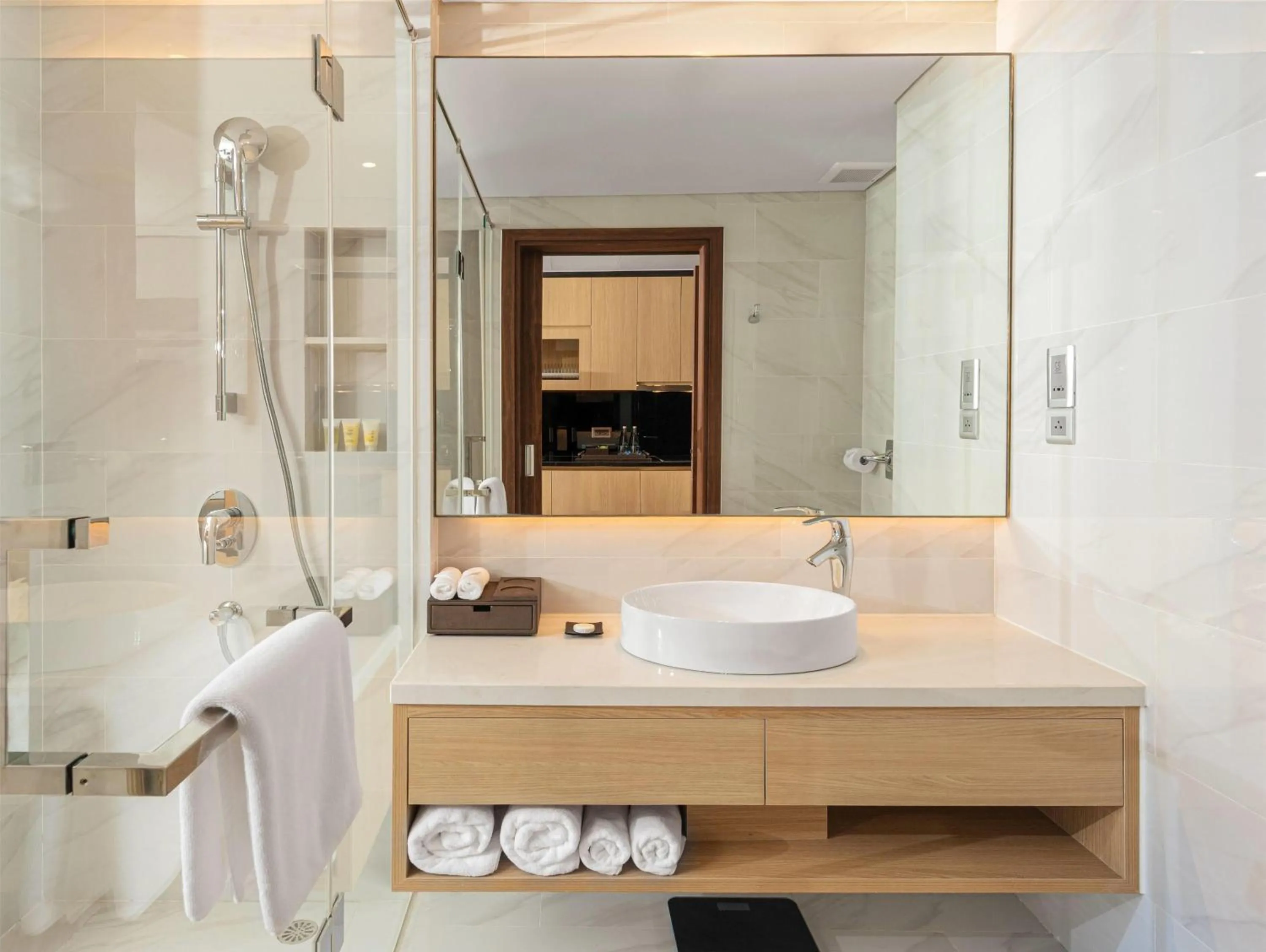Bathroom in Wyndham Soleil Danang - Free Two ways Airport Transport