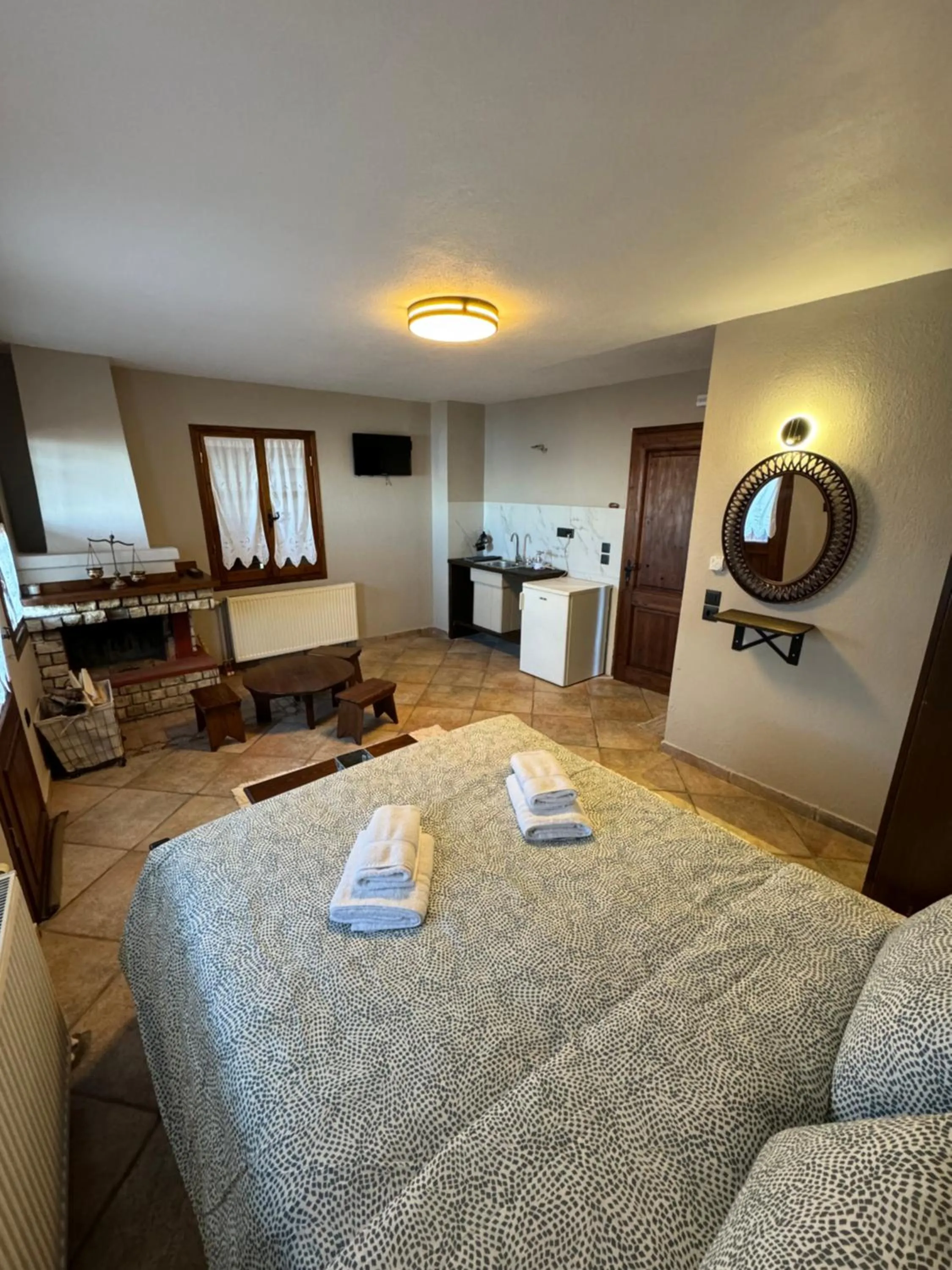 Bed in Enastron Guesthouse