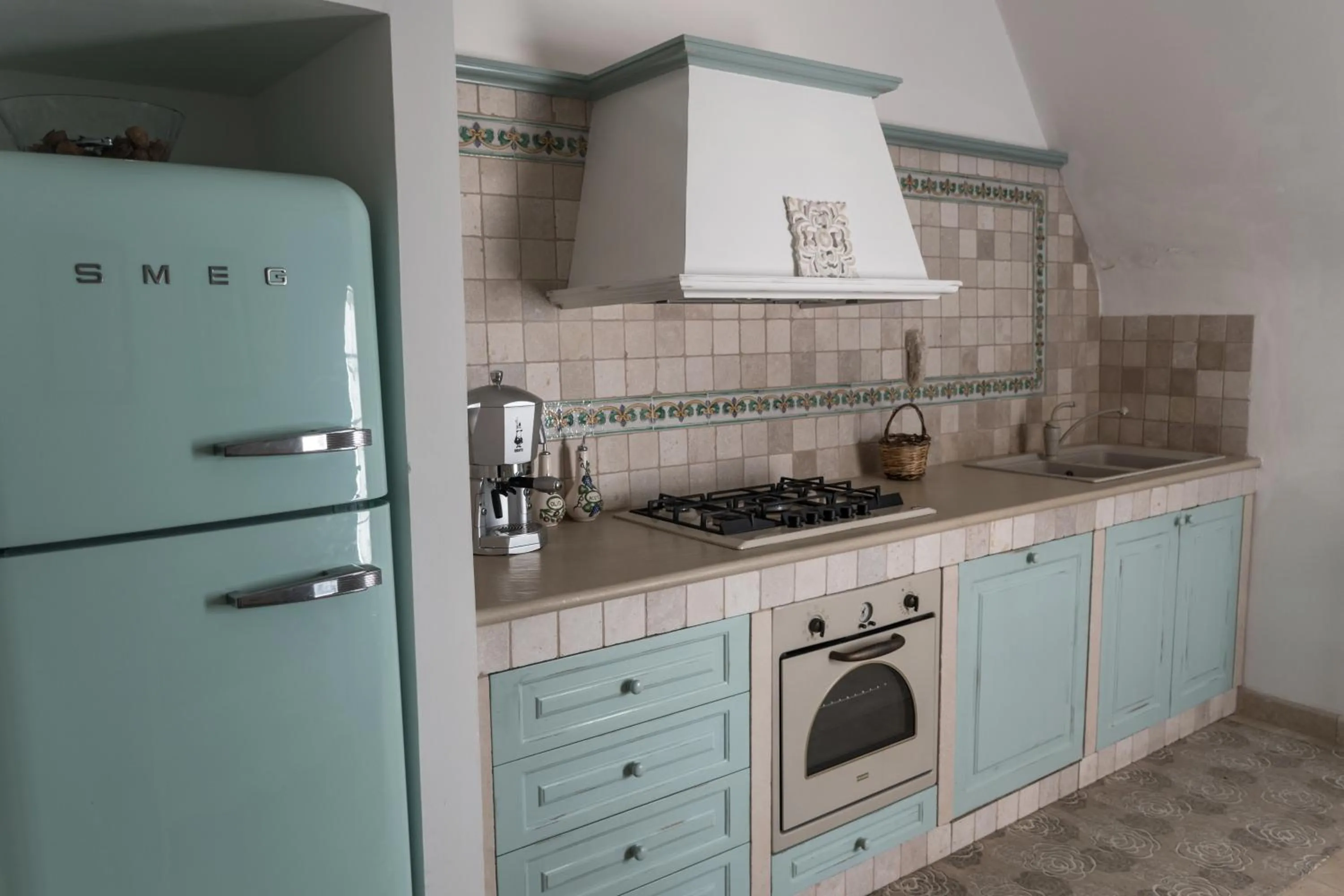 Communal kitchen in Masseria Luco