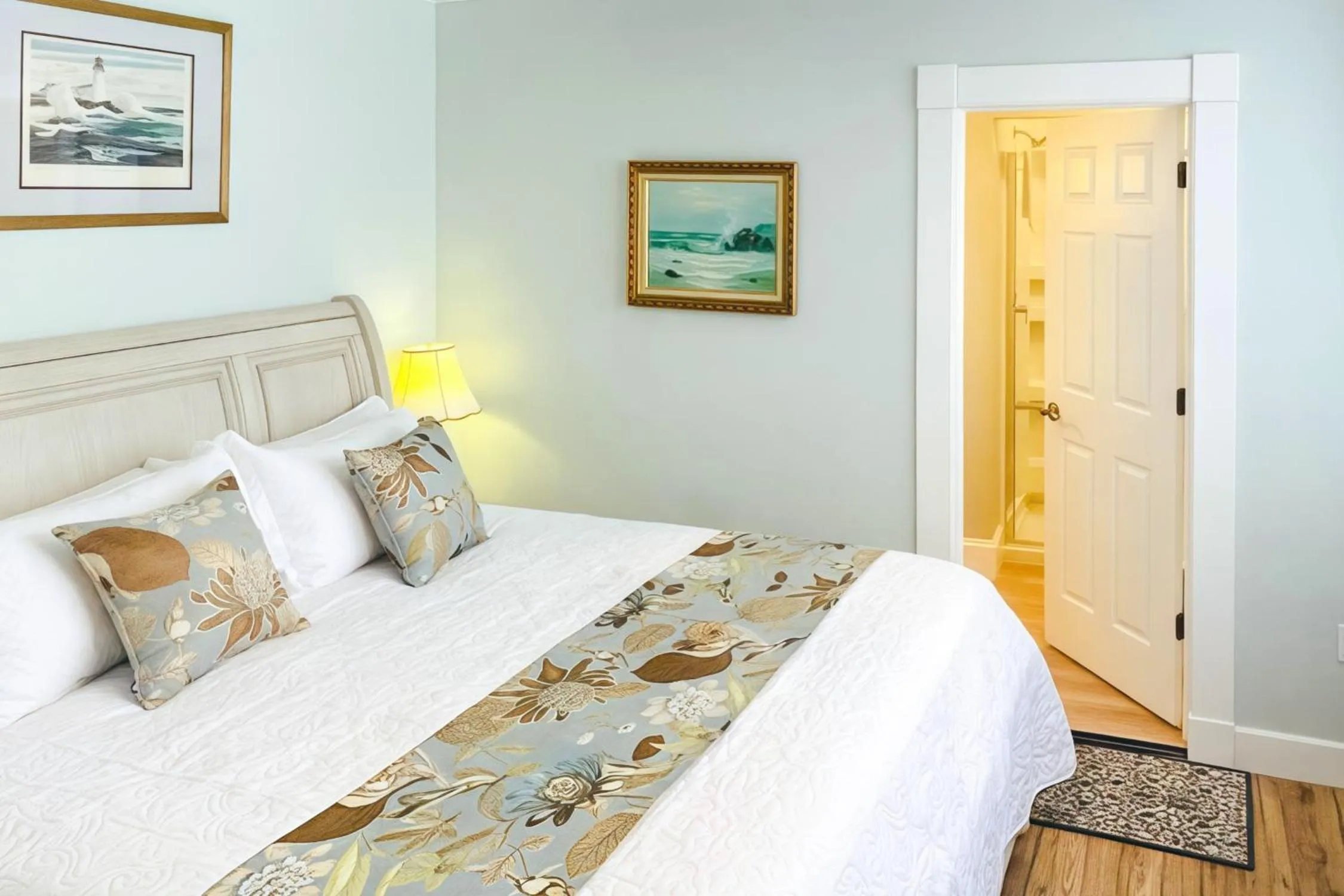 Bed in The Eden Hall Inn